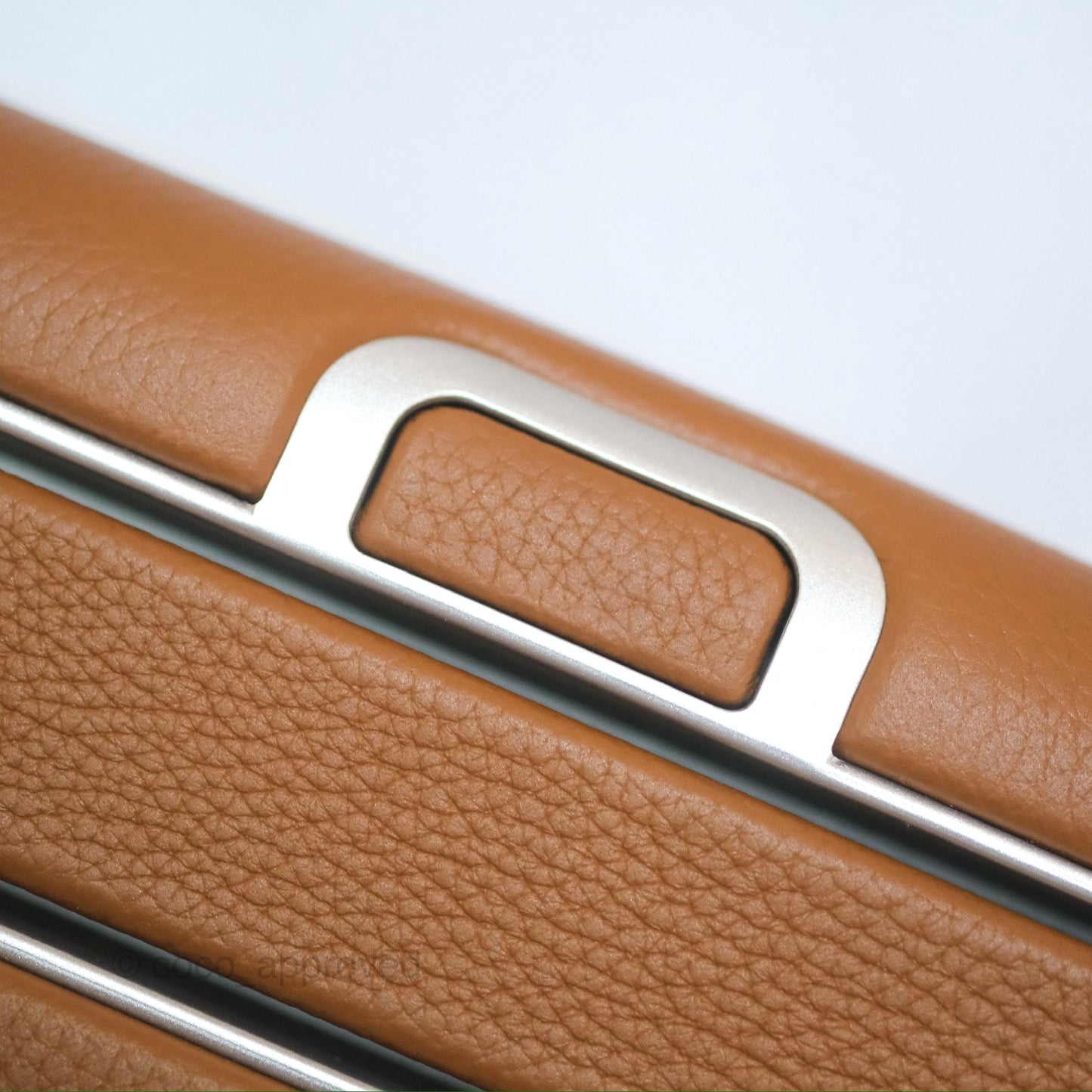 Hermès R.M.S Cabin 55 Suitcase in Ecru-Beige/ Fauve/ Orange Canvas Gold Clemence Palladium Hardware