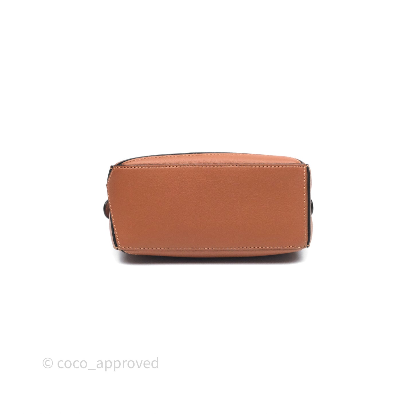 Loewe Mini Puzzle Bag Tan Calfskin Palladium Hardware