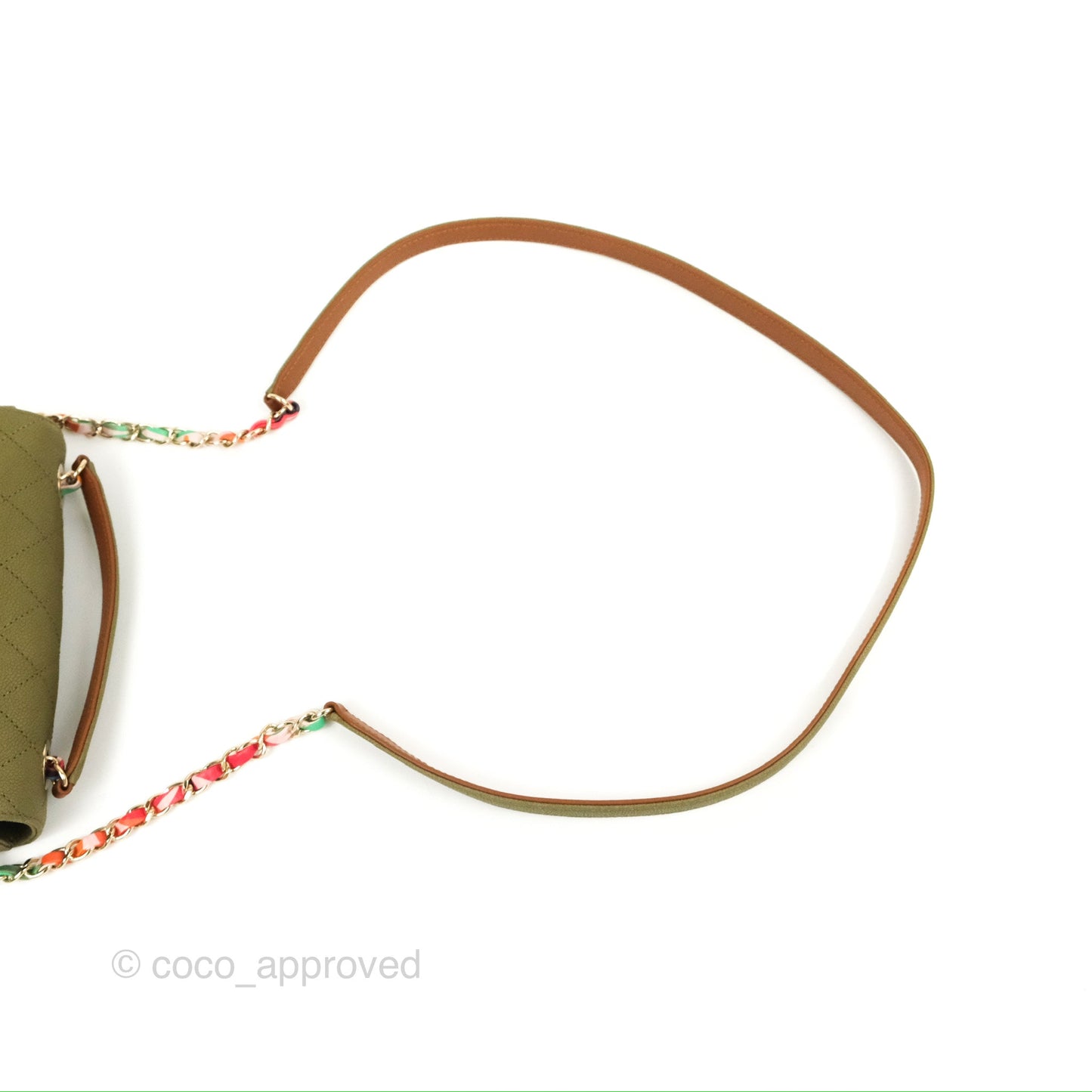 Chanel Small Cuba Top Handle Flap Khaki Caviar