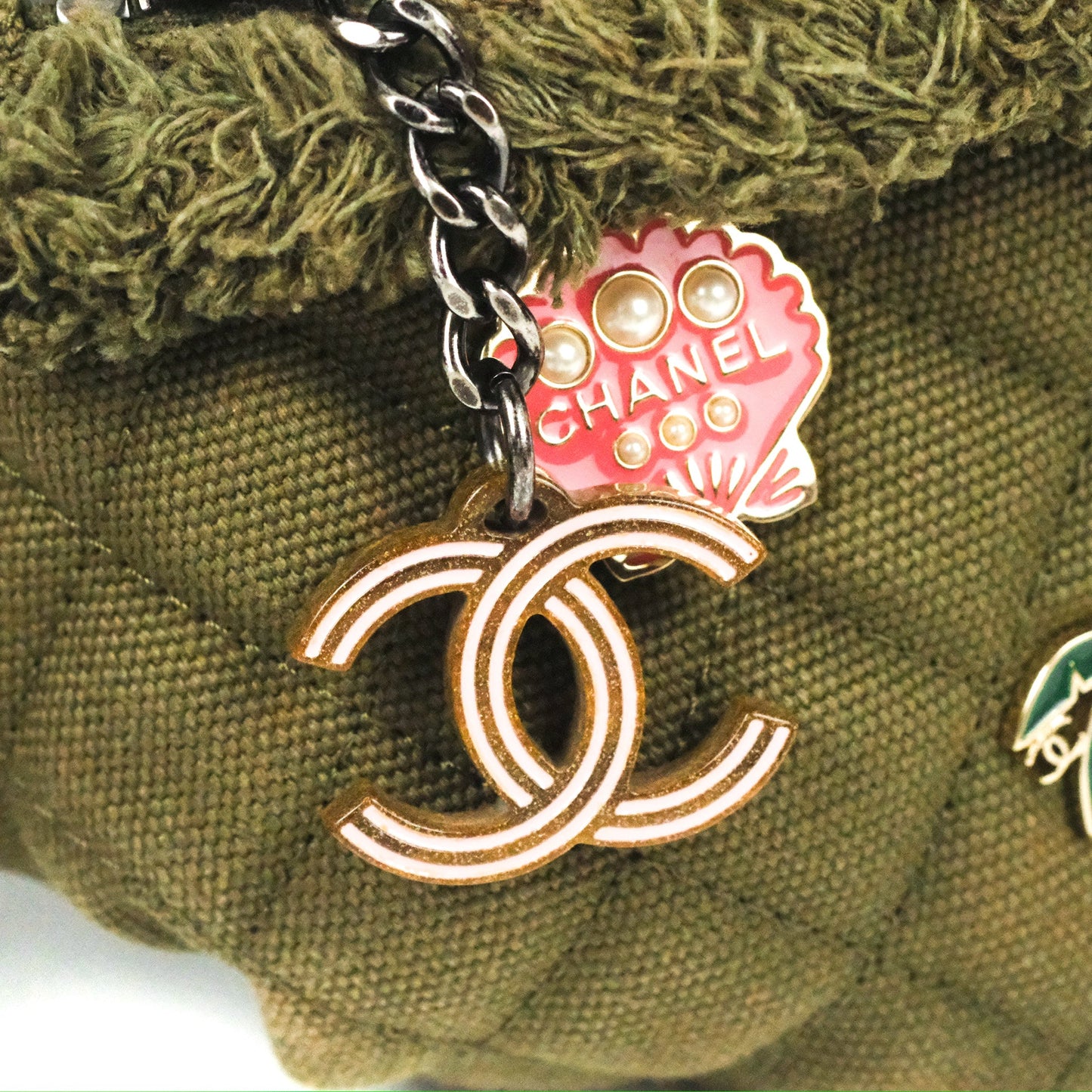 Chanel Coco Cuba Charms Waist Bag Khaki 17C