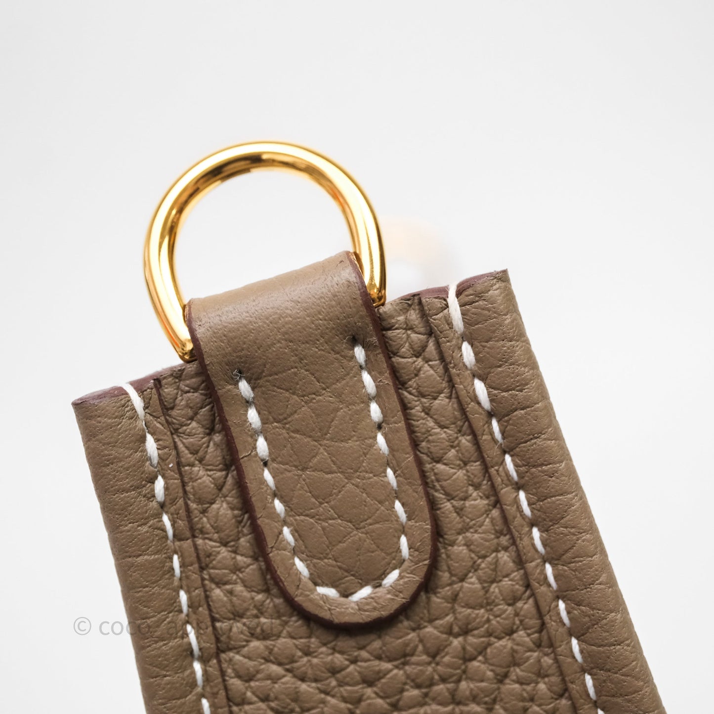 Hermès Mini Evelyne 16 Etoupe 18 Clemence Gold Hardware