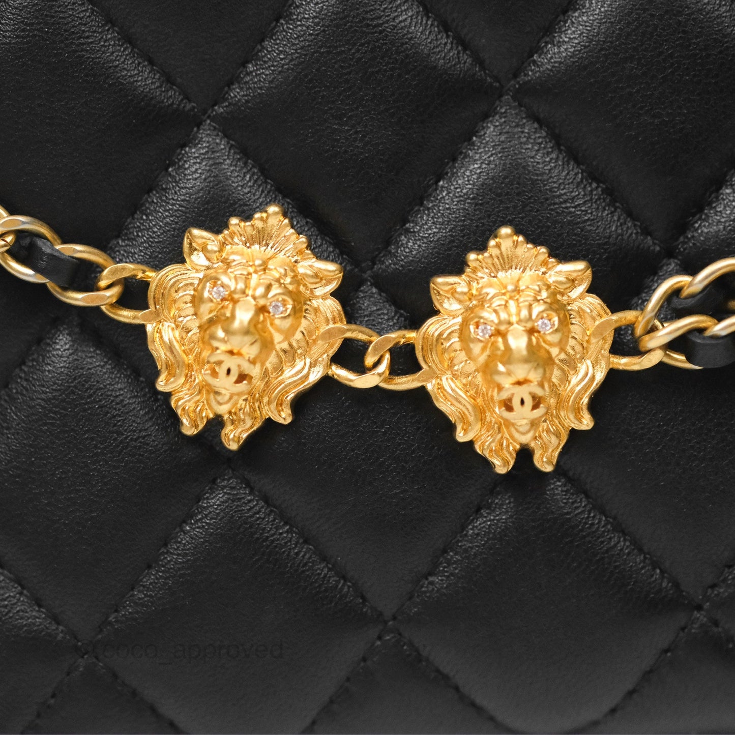 Chanel Clutch With Chain Black Lambskin Gold Hardware 23A