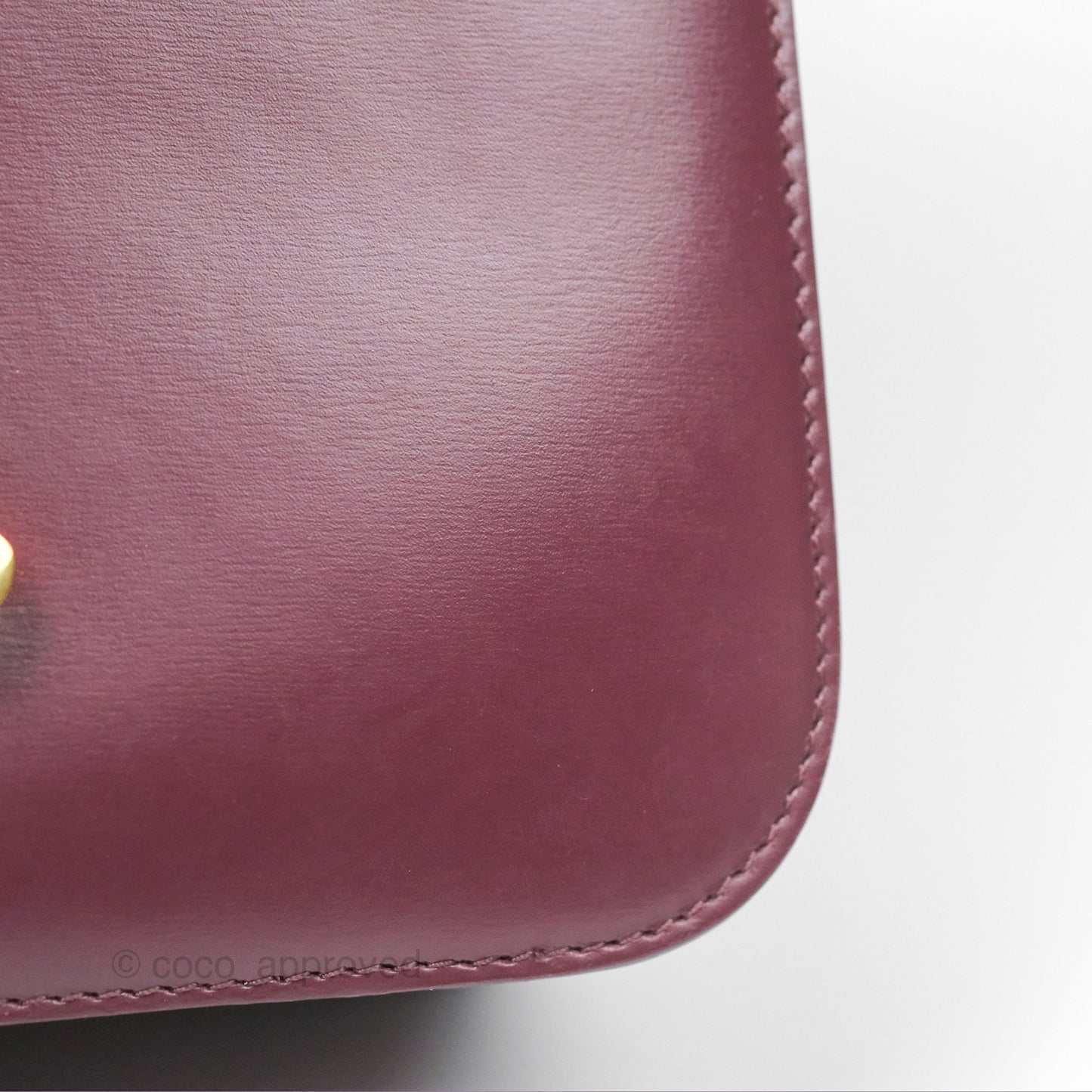 Celine Medium Triomphe Acai Burgundy Shiny Calfskin