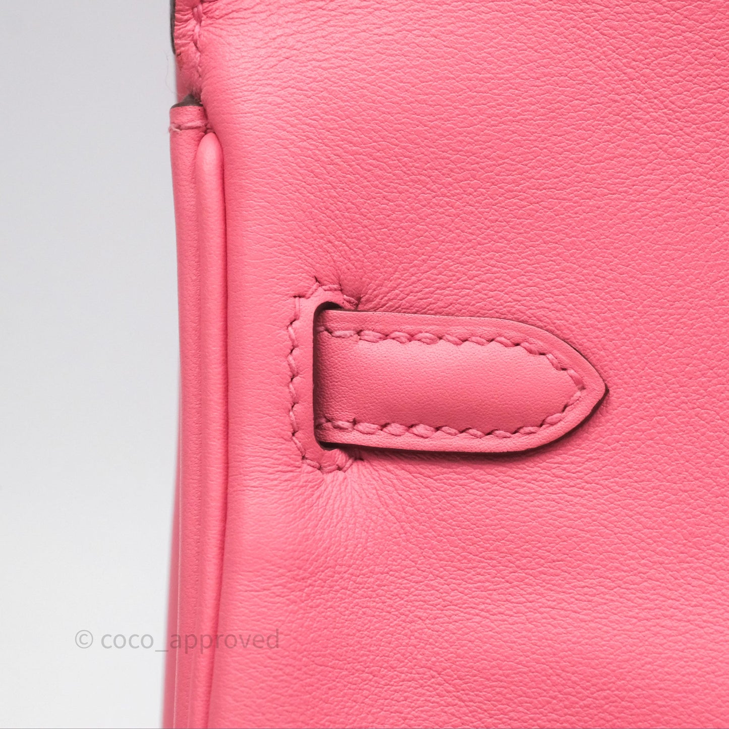 Hermès Birkin 25 Retourne Rose Azalee 8W Swift Palladium Hardware