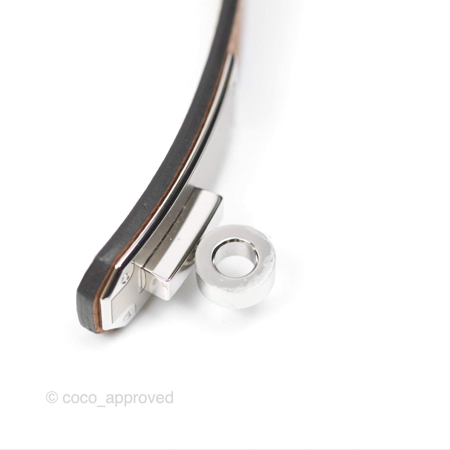 Hermès Epsom Kelly Buckle Belt Palladium Hardware