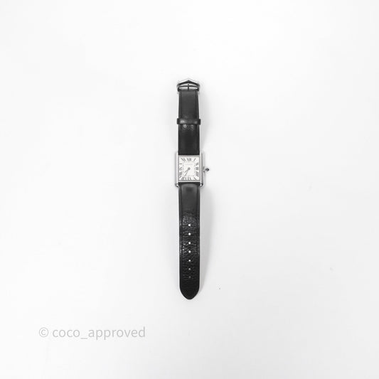 Cartier Tank Solo Watch Small Model Steel Black