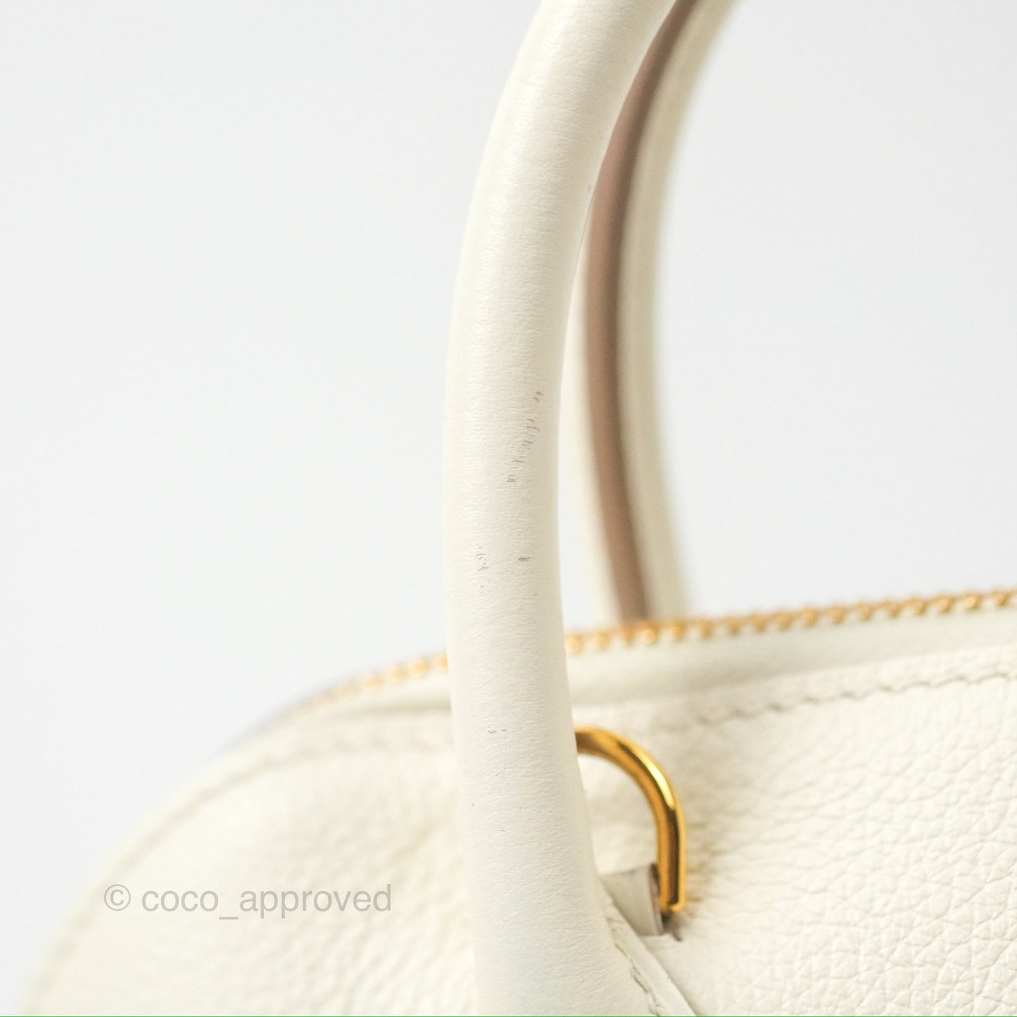 Hermès Bolide 1923 25 Mushroom 0T/Biscuit 48 Evercolor Gold Hardware