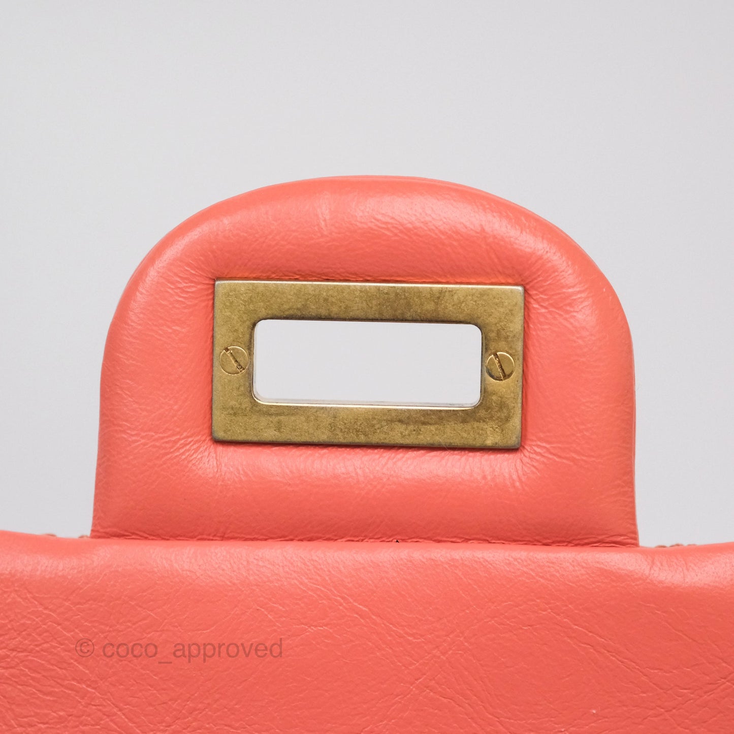 Chanel Mini Reissue 224 Pink Aged Calfskin Aged Gold Hardware