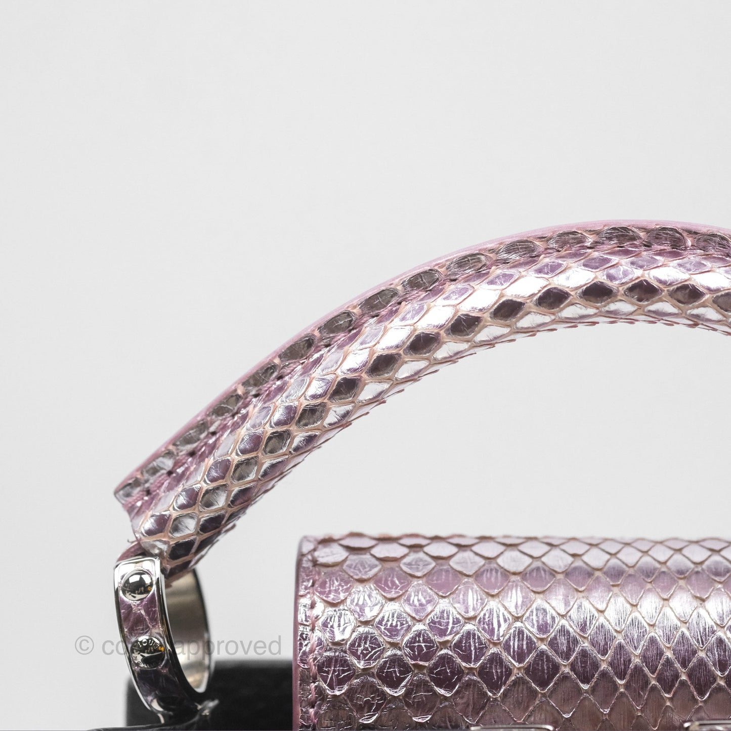Louis Vuitton Capucines Mini Black in Taurillon Leather and Shiny Python leather