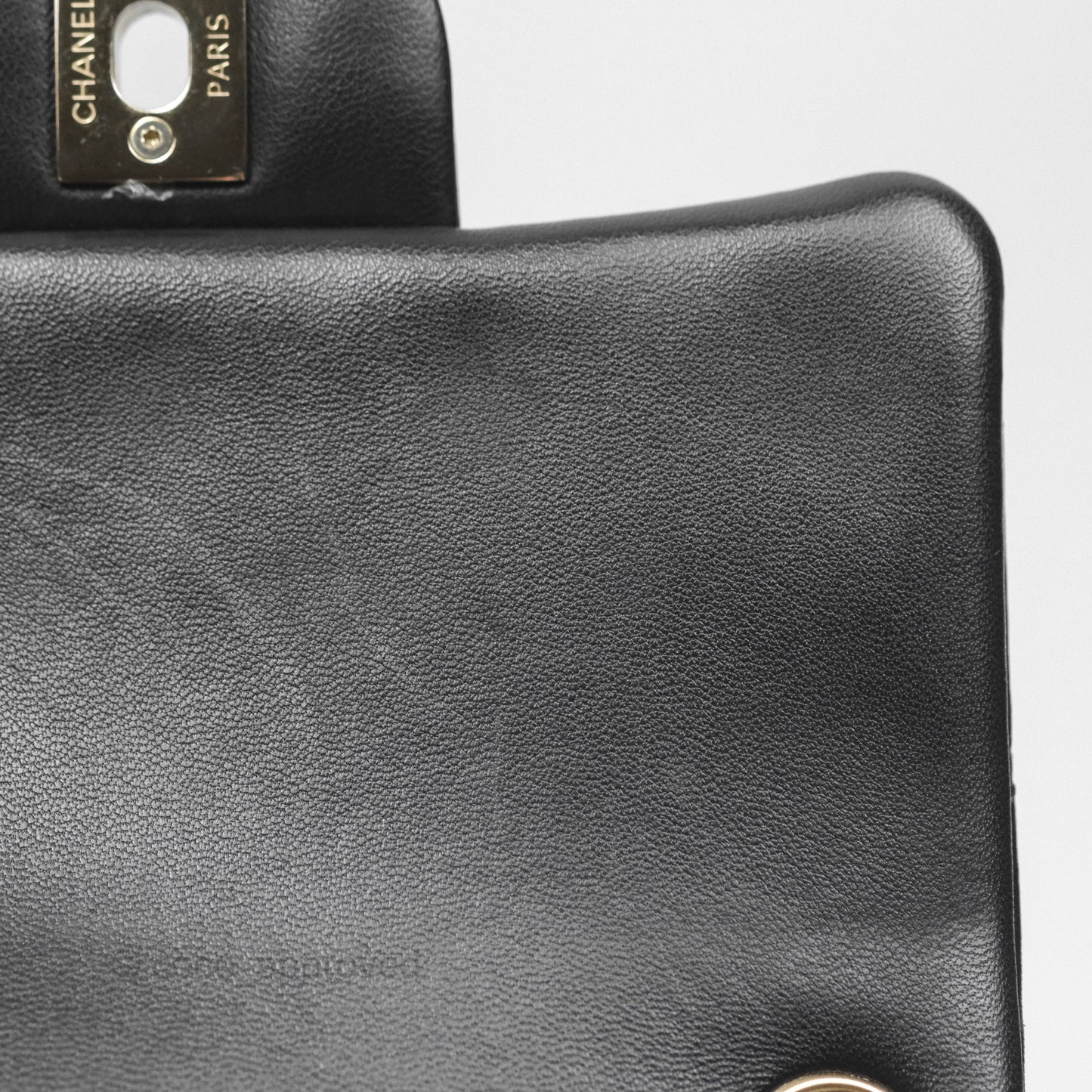 Chanel Mini Square Black Lambskin Gold Hardware