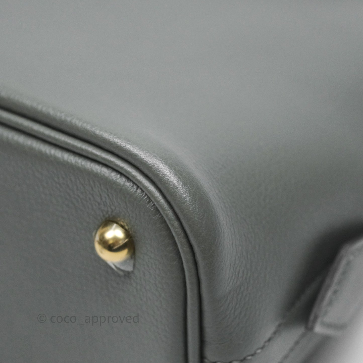 Hermès Bolide 1923 25 Gris Meyer 0L Evercolor Gold Hardware