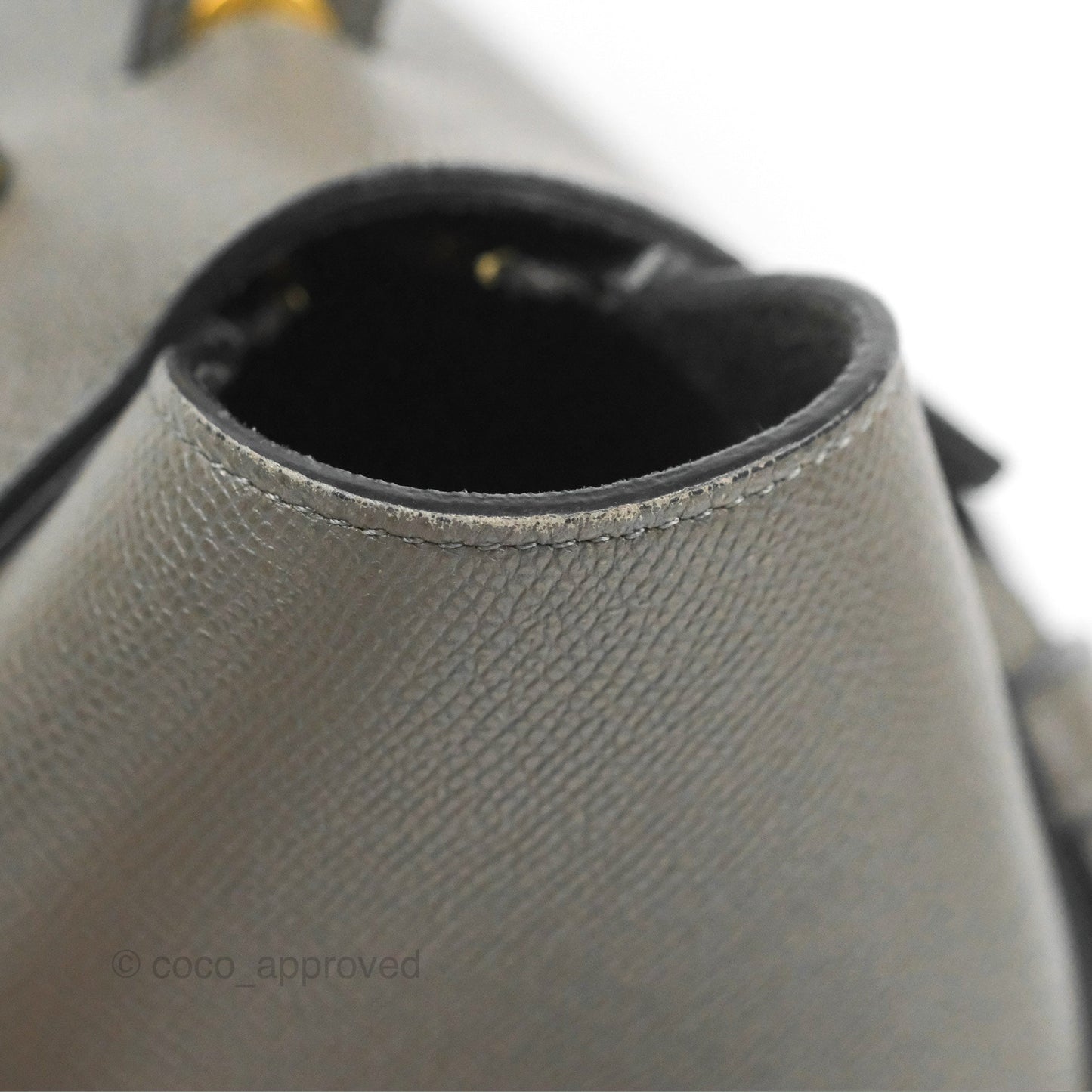 Celine Micro Belt Bag Grey Grained Calfskin Gold Hardware