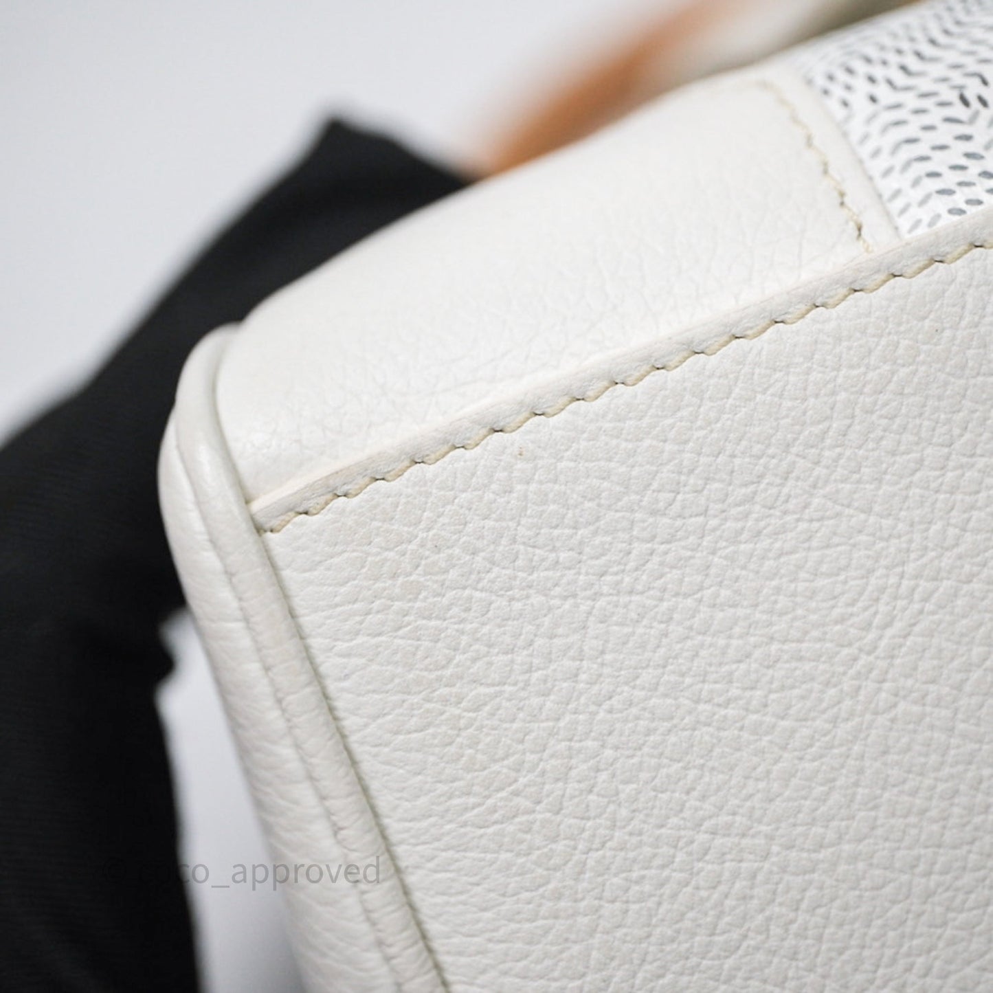 Goyard Saïgon Mini Bag Chevroches Calfskin White Silver Hardware