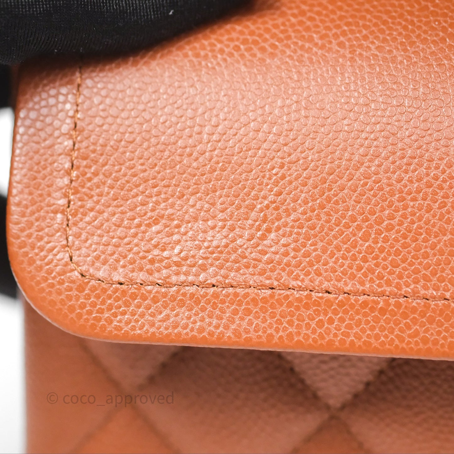 Chanel Small S/M Classic Flap Quilted Brown Caviar Gold Hardware