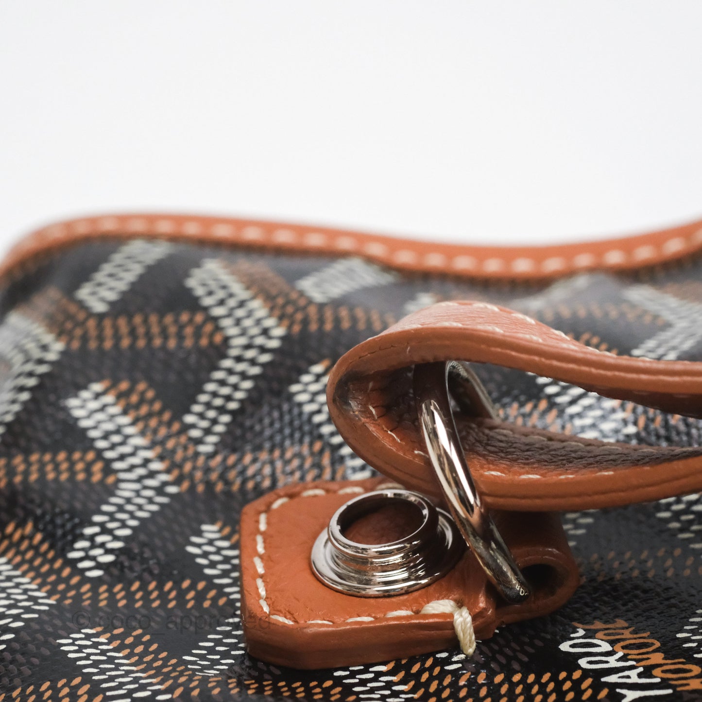 Goyard Saint Léger Backpack Black/ Tan