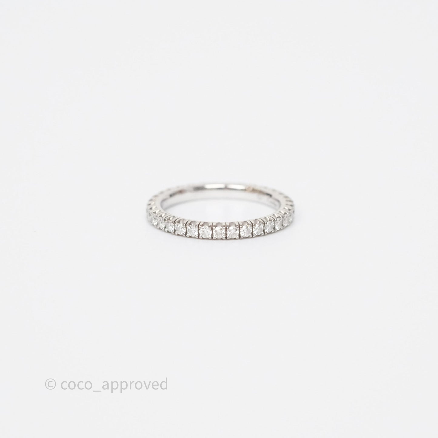 Cartier Diamonds Ring White Gold Size 46