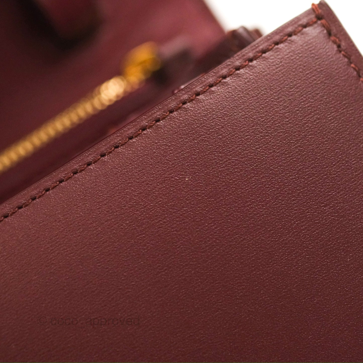 Celine Medium Classic Box Flap Burgundy Calfskin