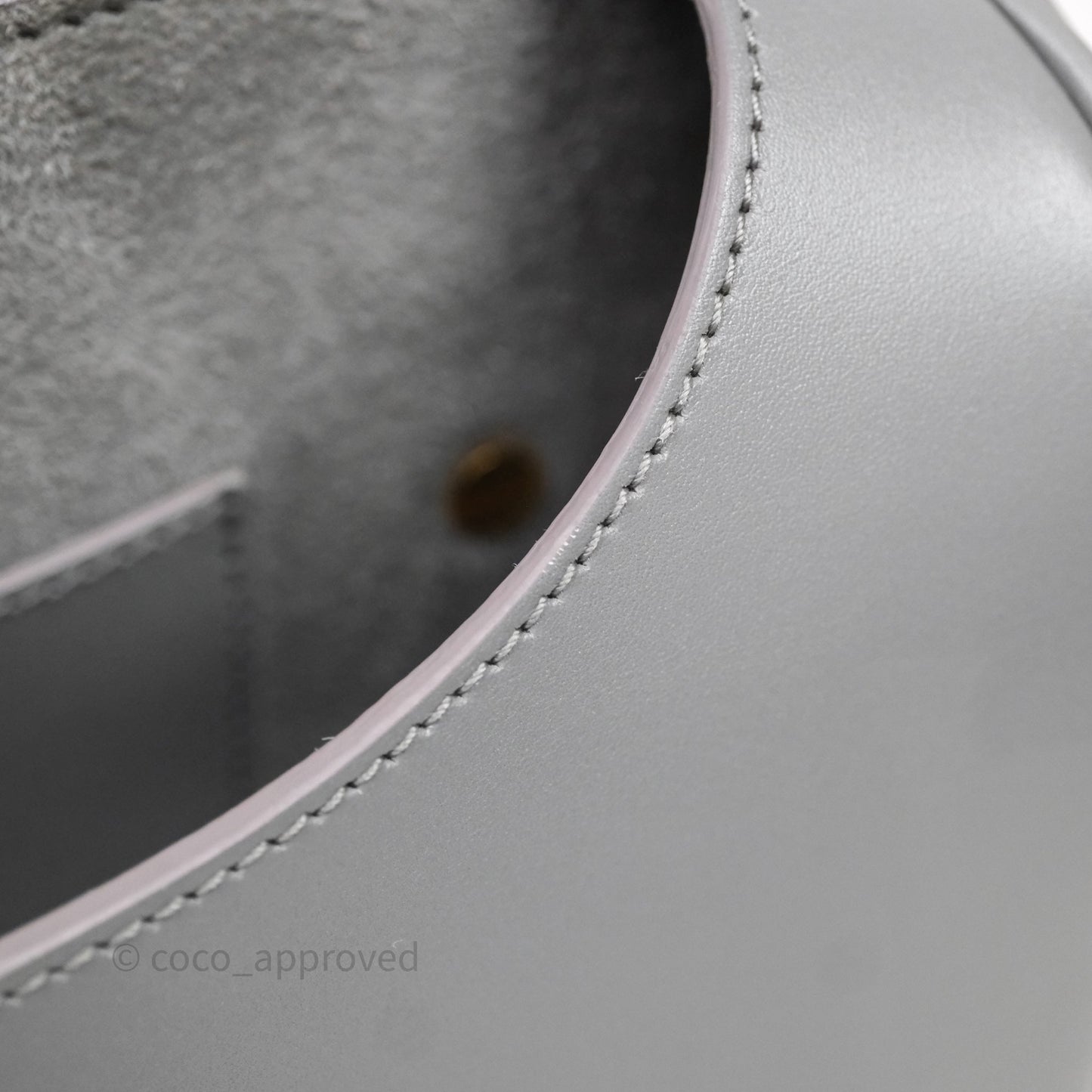 Christian Dior Medium Bobby Flap Grey Box Calfskin