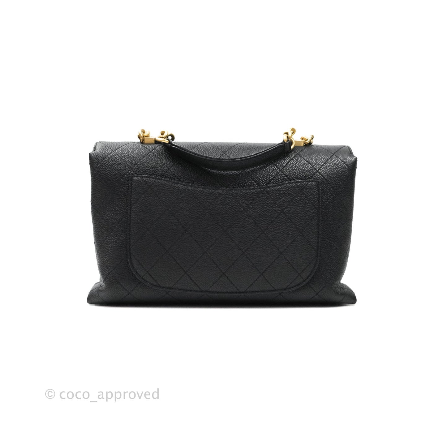 Chanel Chic Affinity Medium Grained Calfskin Black Aged Gold Hardware