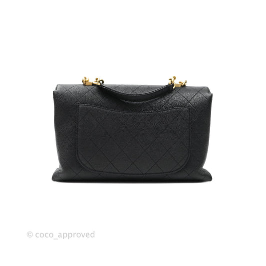 Chanel Chic Affinity Medium Grained Calfskin Black Aged Gold Hardware