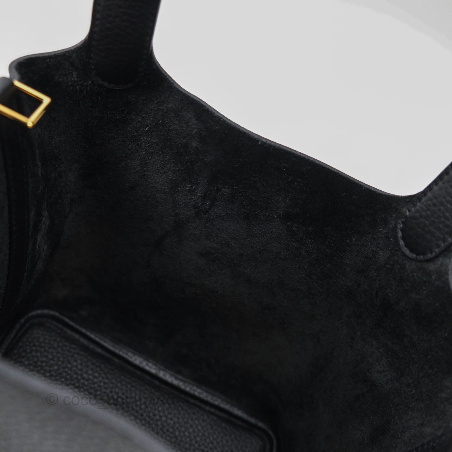 Hermès Picotin Lock 18 Noir 89 Taurillon Clemence Gold Hardware