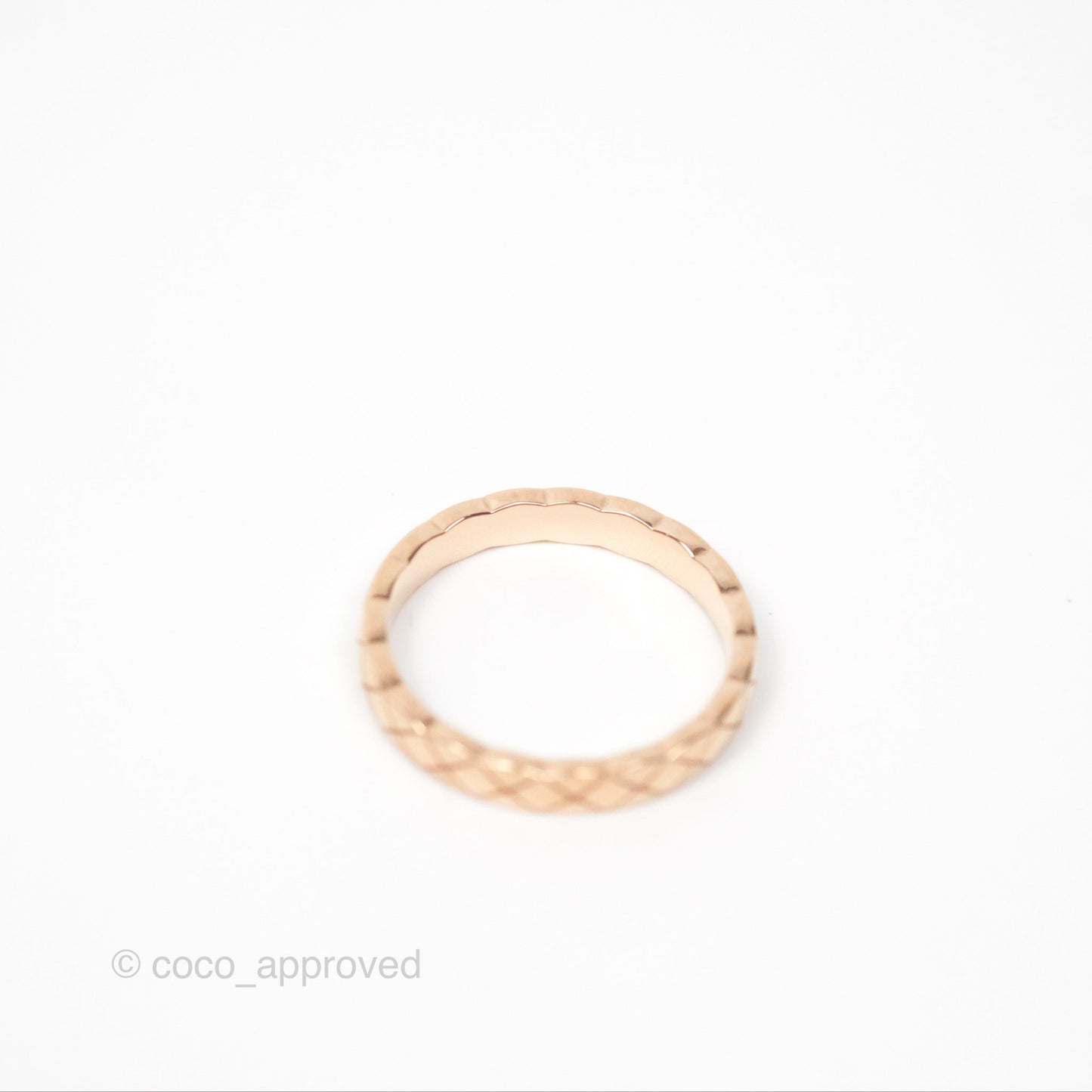 Chanel Coco Crush Ring 18K Beige Gold Size 55