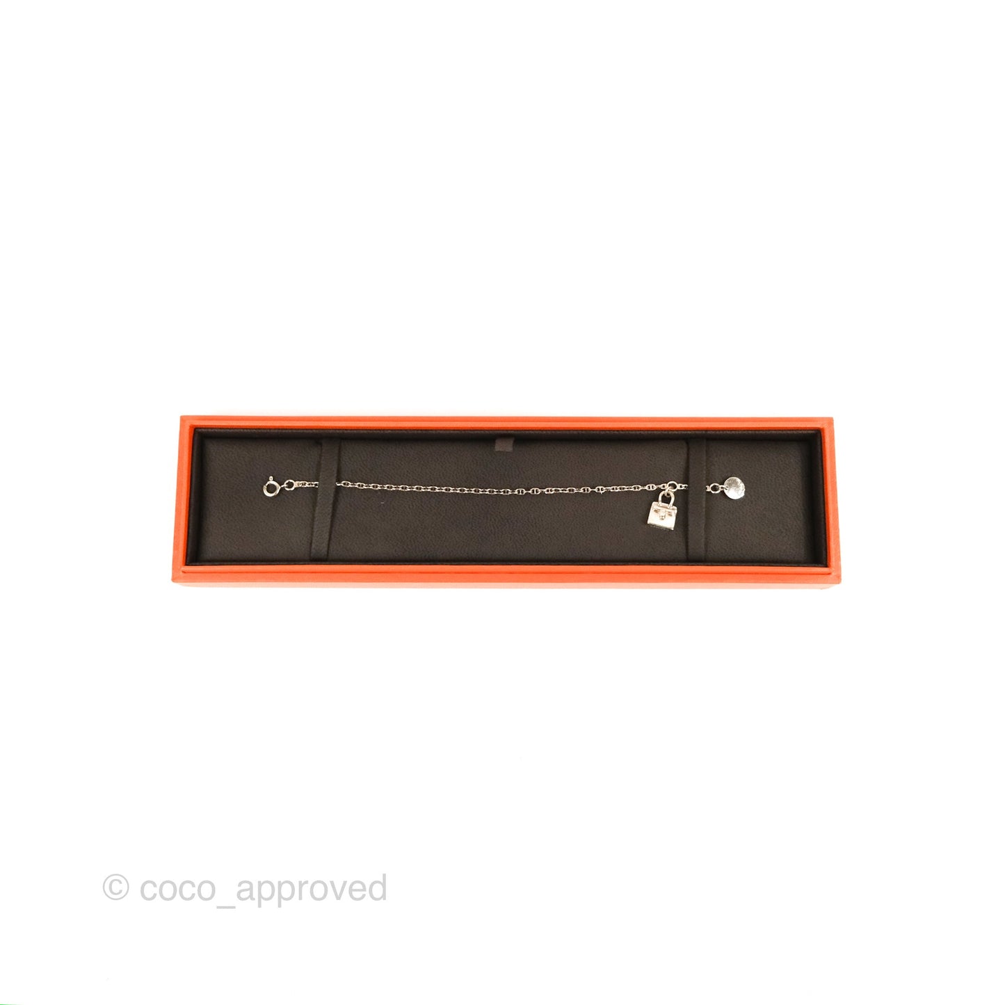 Hermes Mini Birkin Amulette Bracelet Sterling Silver