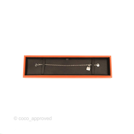 Hermes Mini Birkin Amulette Bracelet Sterling Silver
