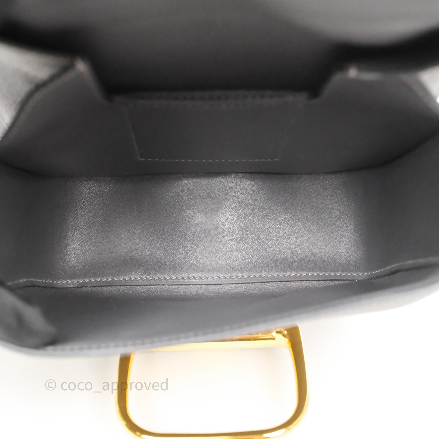 Hermès Della Cavalleria Mini Bag Gris Meyer 0L Epsom Gold Hardware