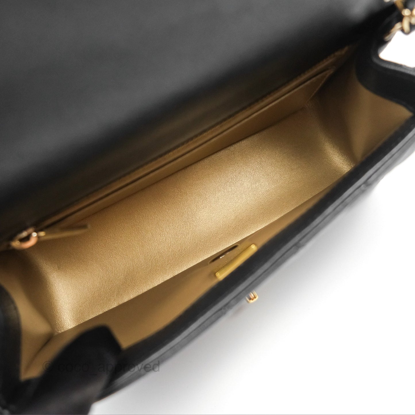 Chanel Ball Crush Mini Rectangular Black Lambskin Gold Hardware 23C