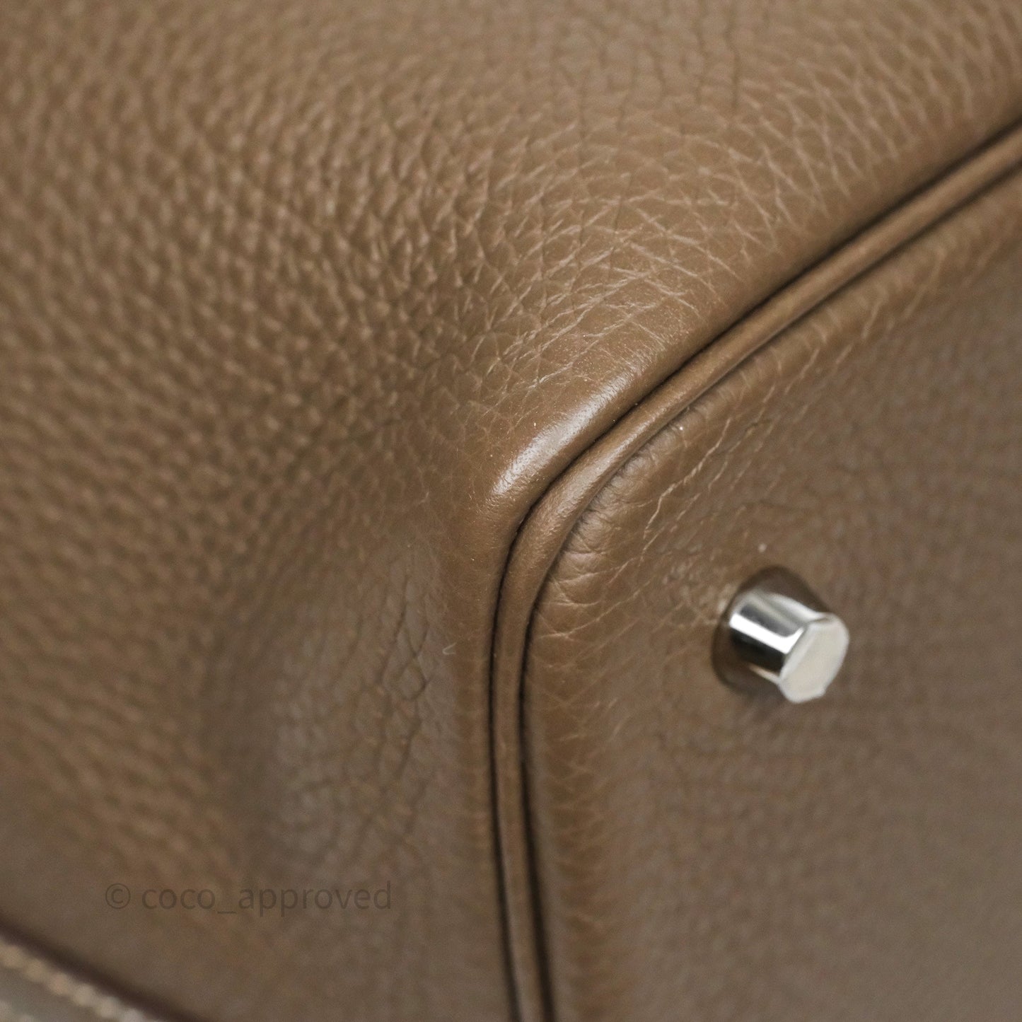 Hermès Picotin 22 Etoupe Clemence Palladium Hardware