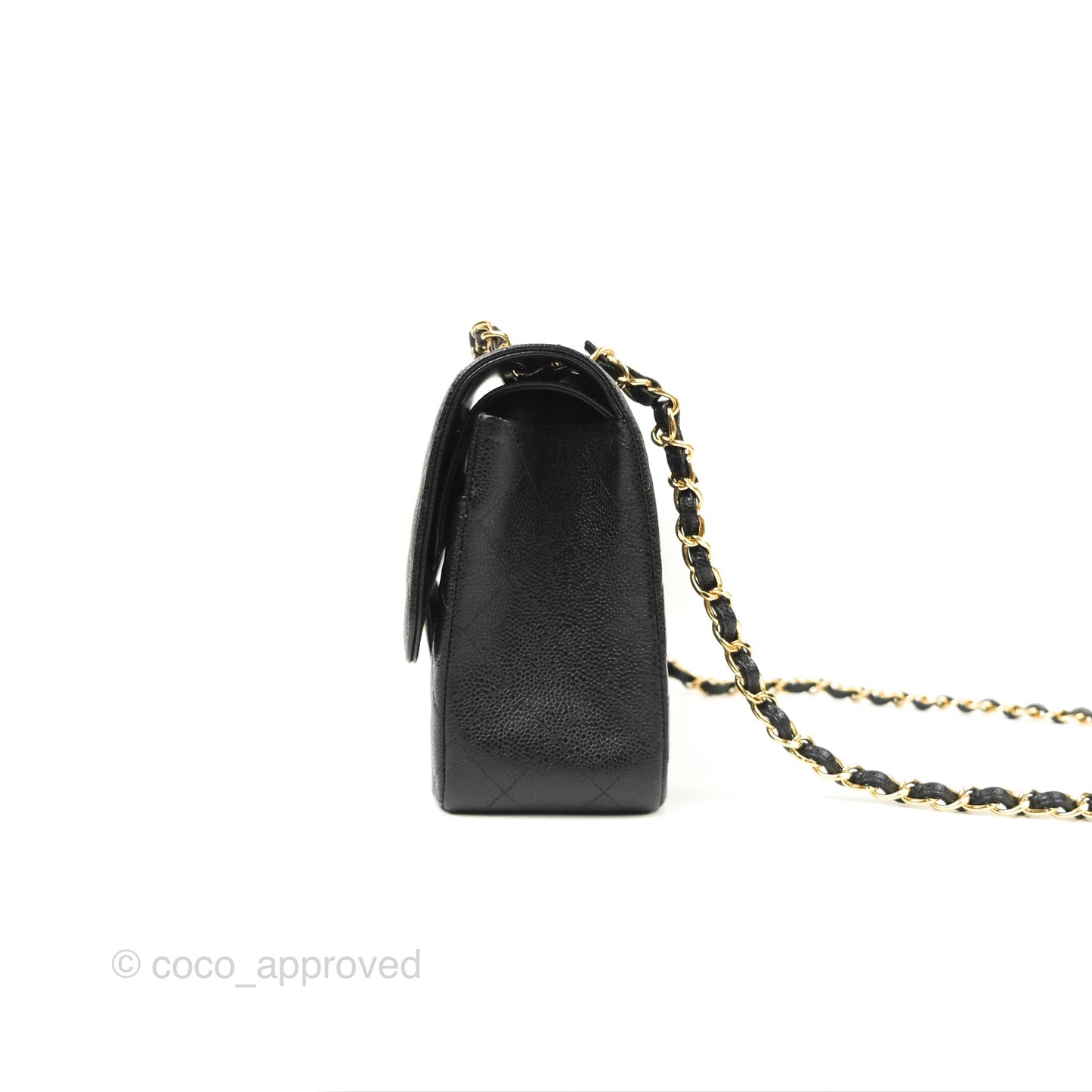 Chanel Jumbo Double Flap Black Caviar Gold Hardware⁣⁣