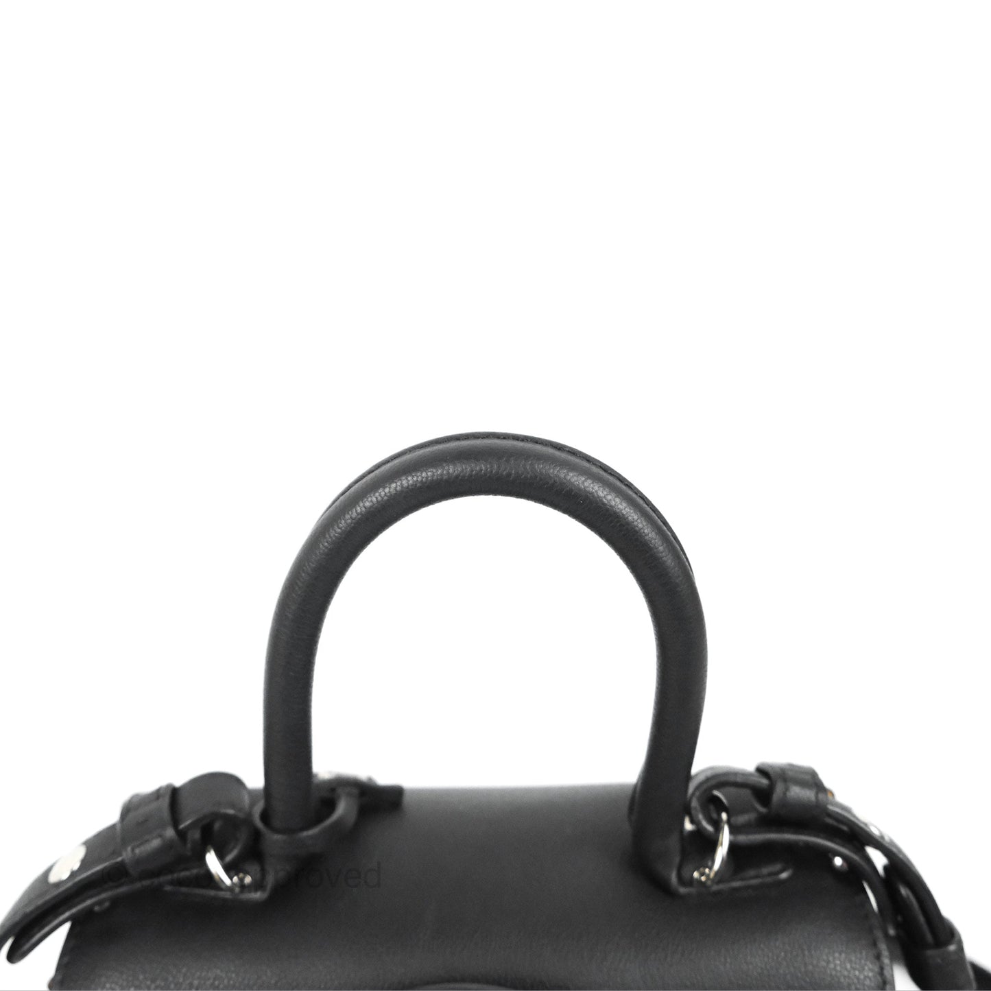 Delvaux Mini Brillant Bag Vegetal Rodeo Black Calf Silver Hardware