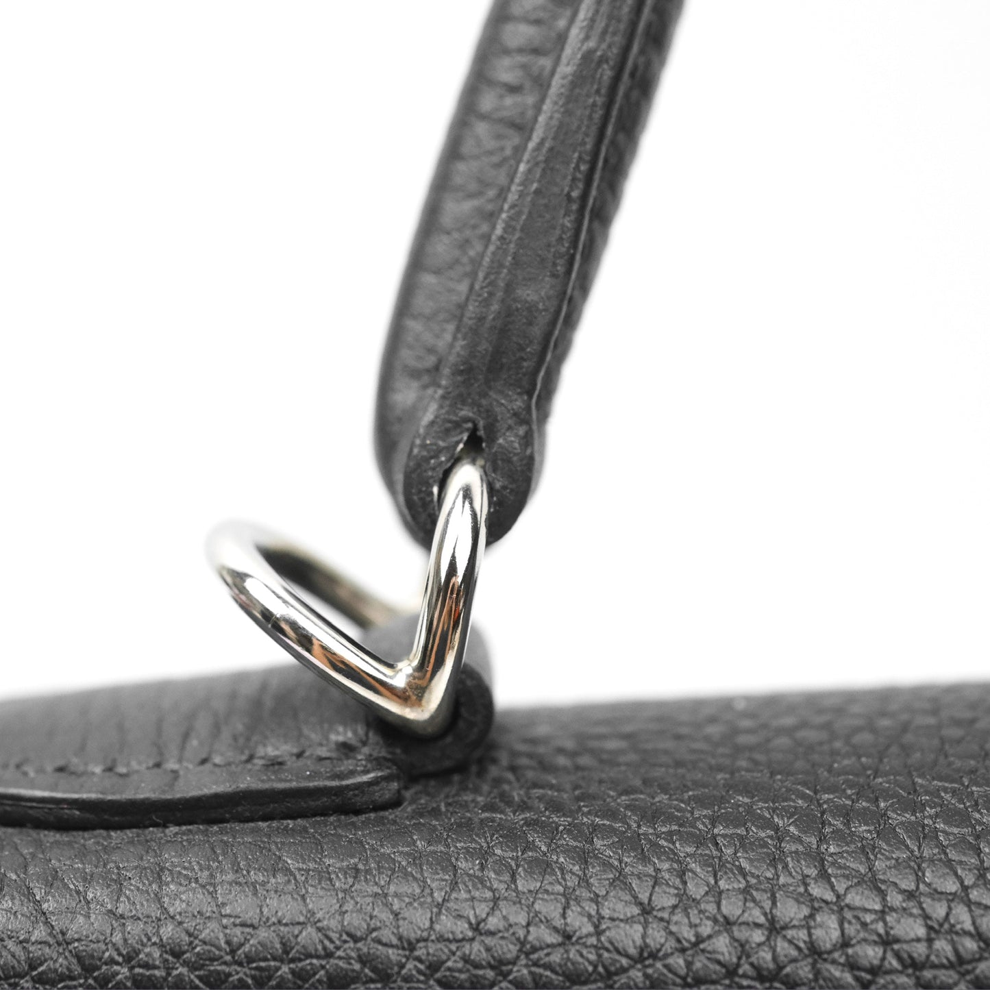 Hermès Retourne Kelly 25 Black Togo Palladium Hardware