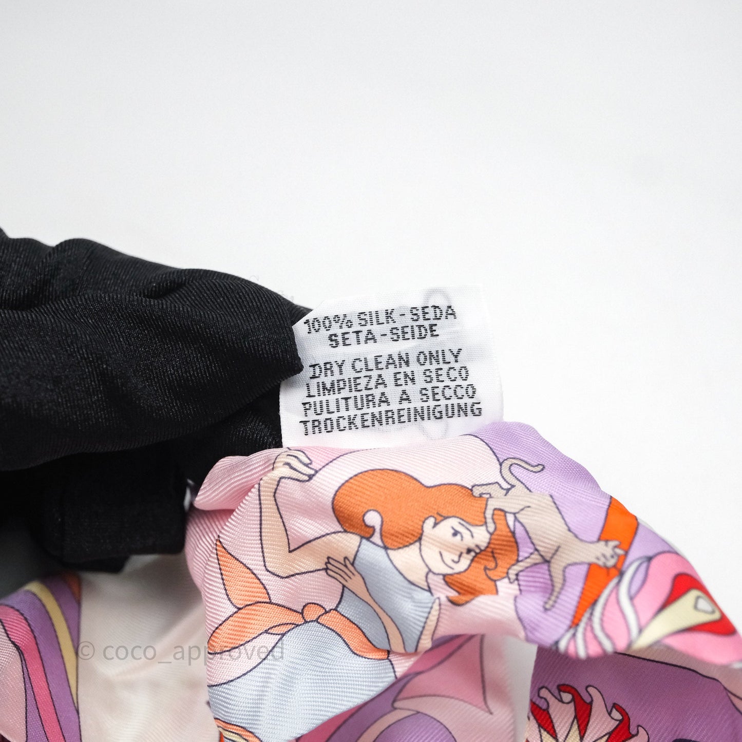 Hermes Silk Carres Volants Twilly Lilas/Rose Pâle/ Orange
