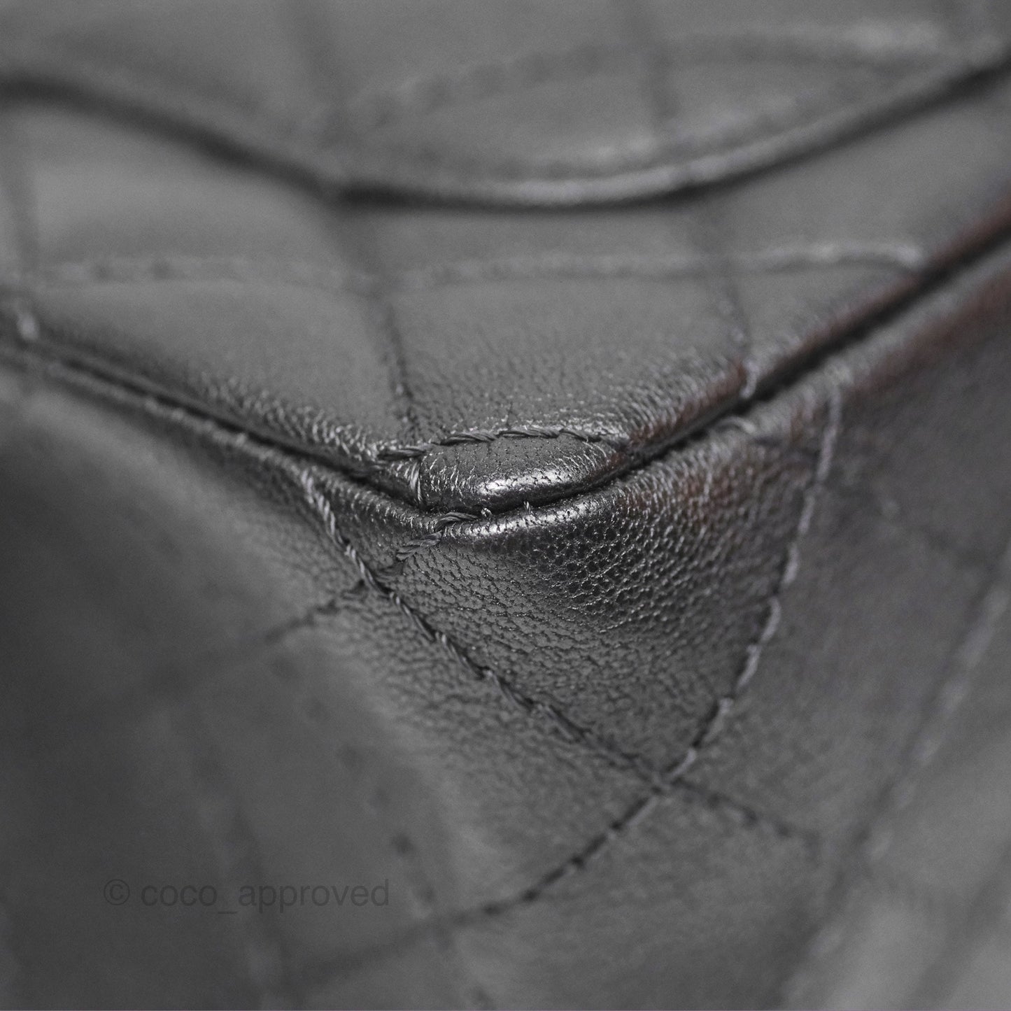 Chanel Mini Reissue 224 Dark Grey Grained Calfskin Ruthenium Hardware