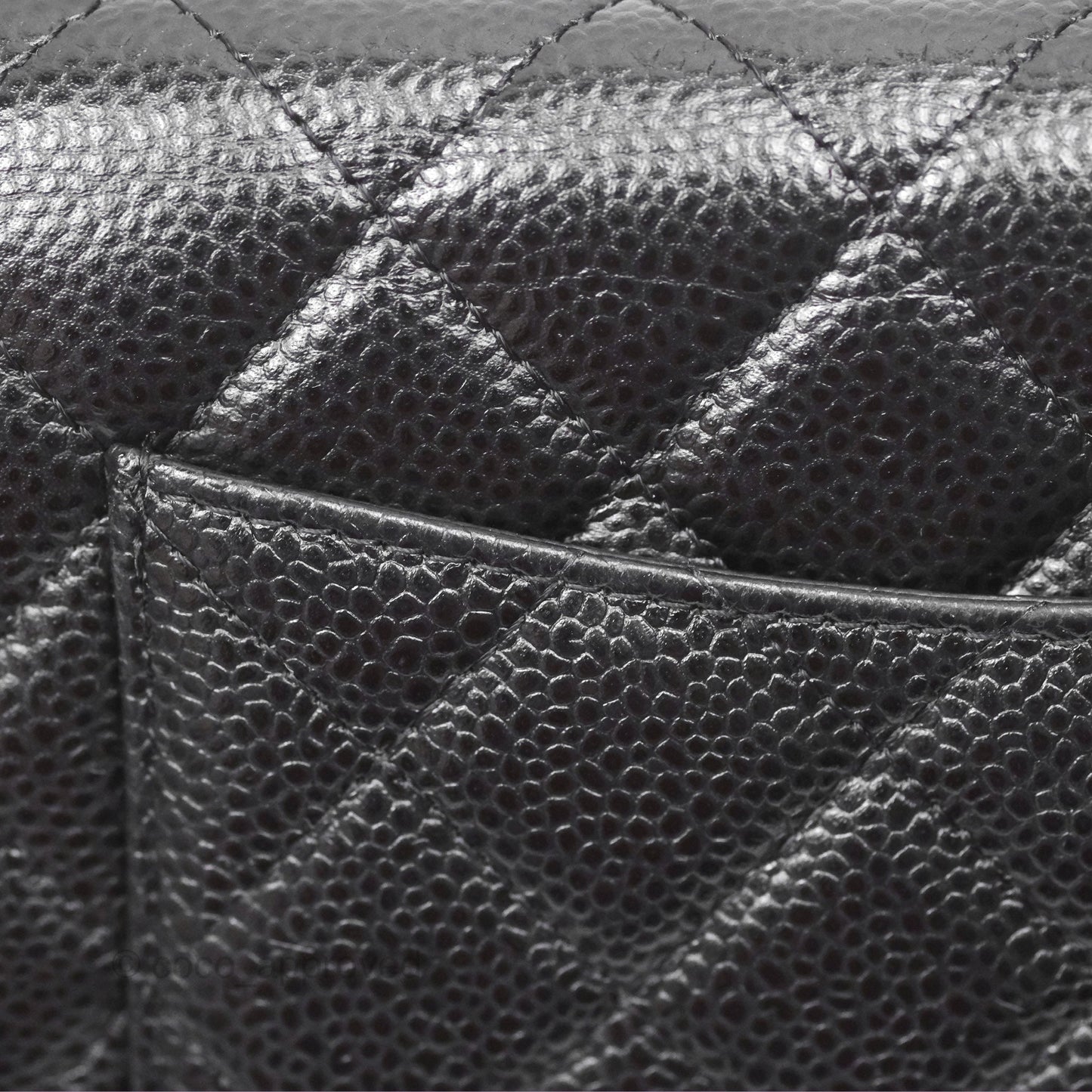 Chanel Quilted Classic Wallet On Chain WOC Black Caviar Gold Hardware