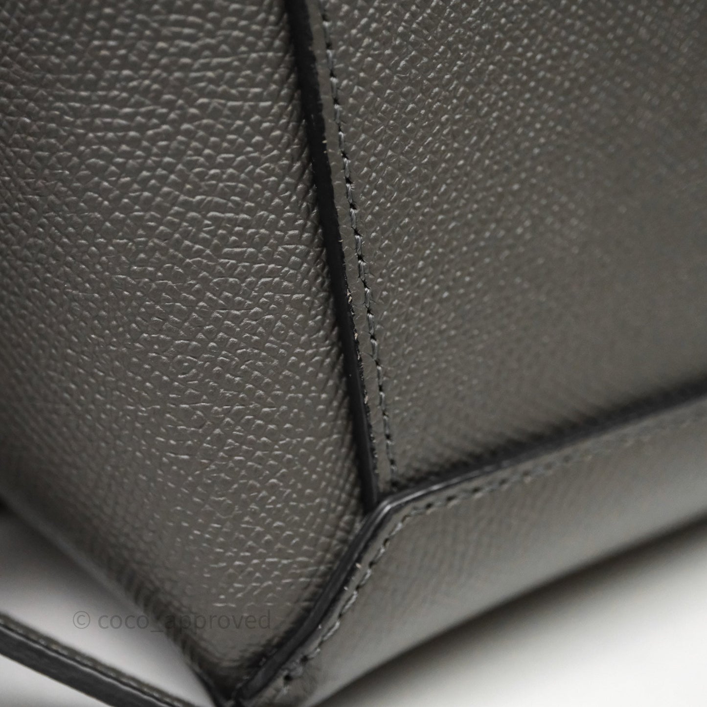 Celine Nano Belt Bag Grey Grained Calfskin Gold Hardware