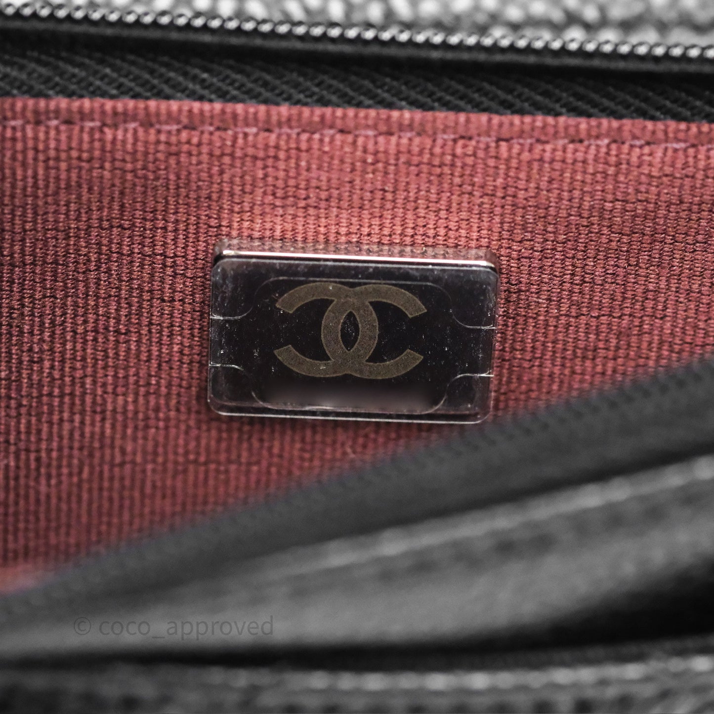 Chanel Classic Wallet On Chain WOC Quilted Black Caviar Silver Hardware