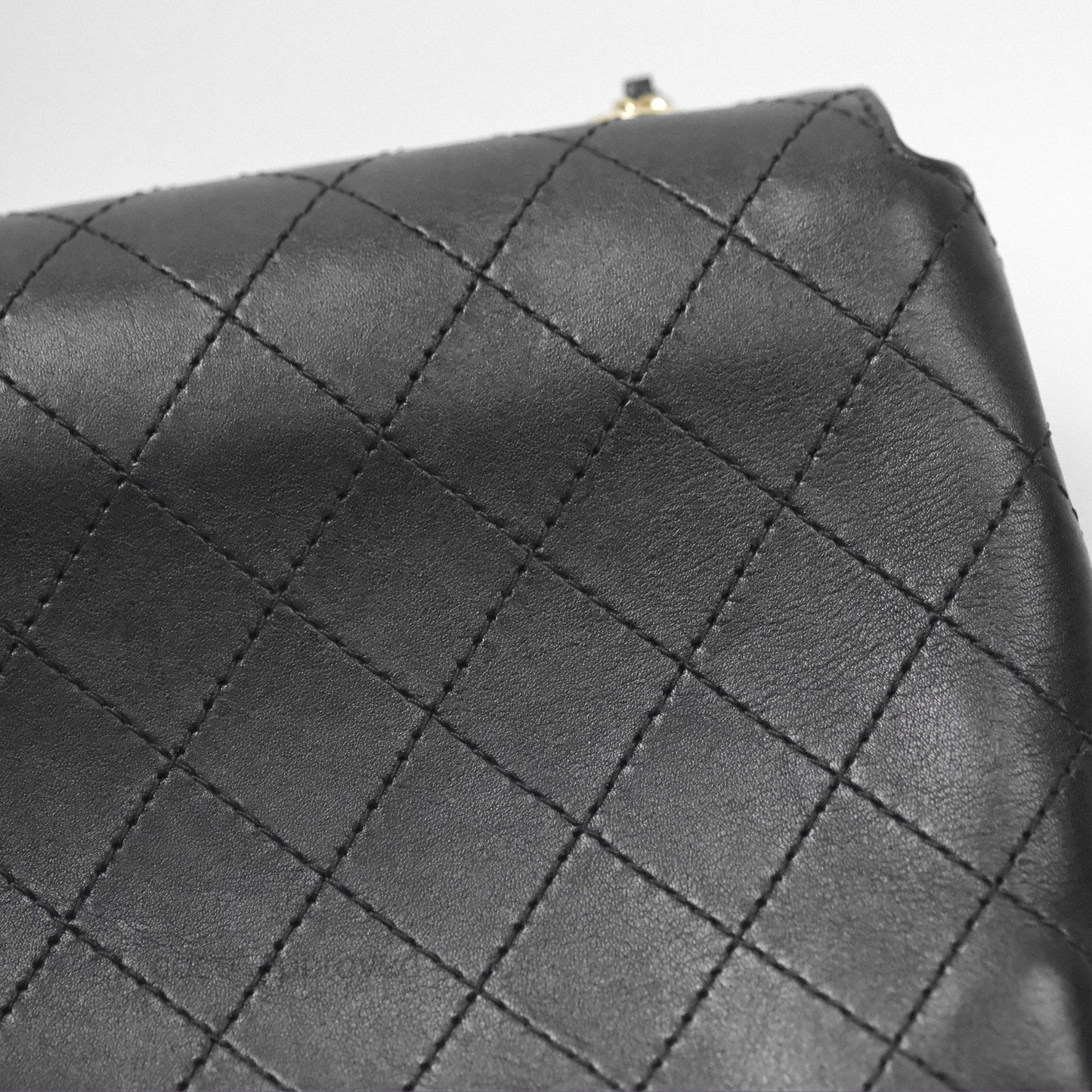 Chanel Calfskin Stitched Small Flap Bag Black