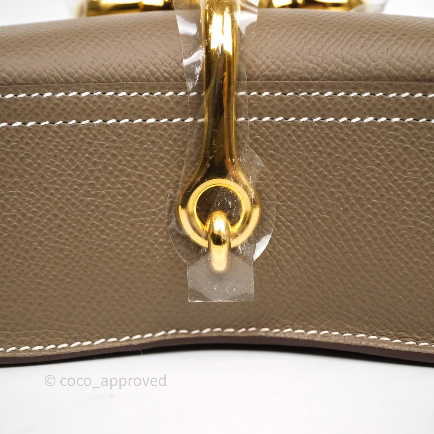 Hermès Della Cavalleria Elan Bag Etoupe Gold Hardware