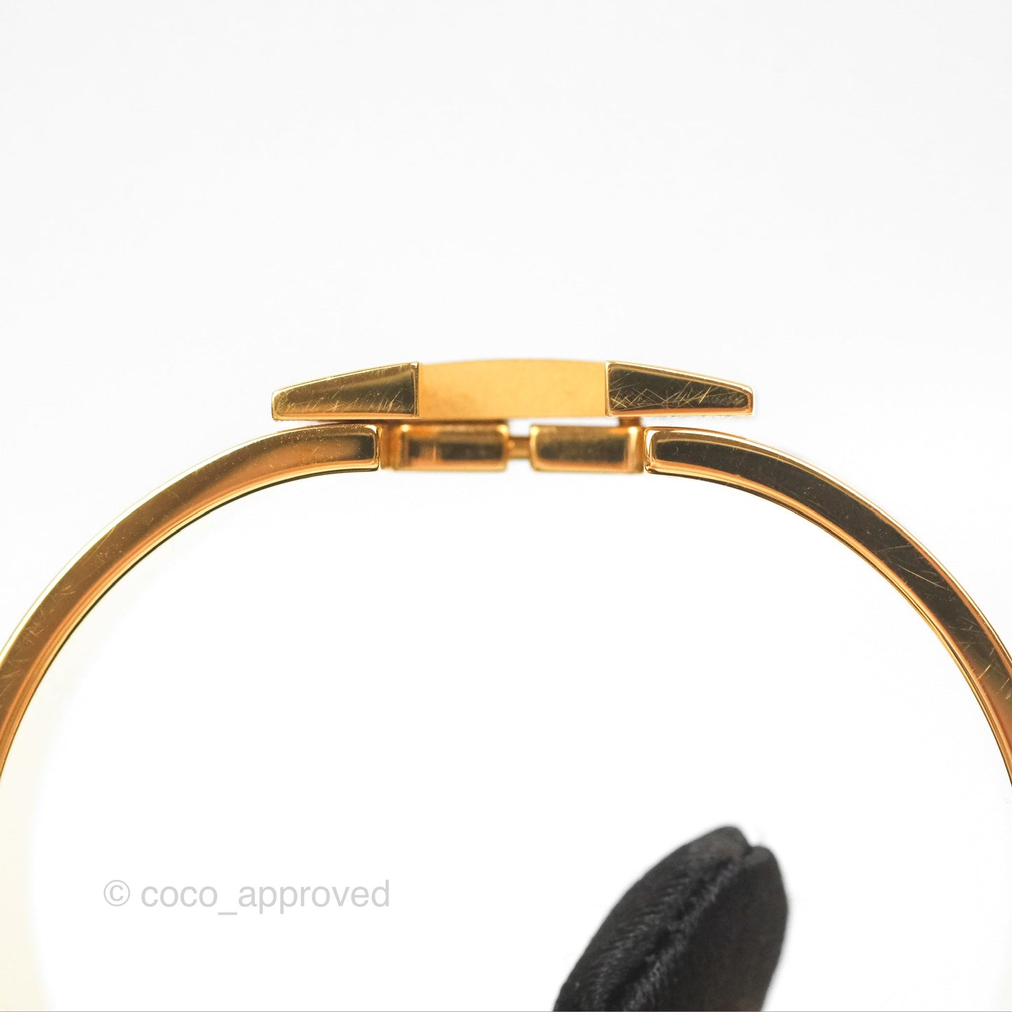 Hermès Clic Clac H Bracelet Orange Fruité Rose Gold PM