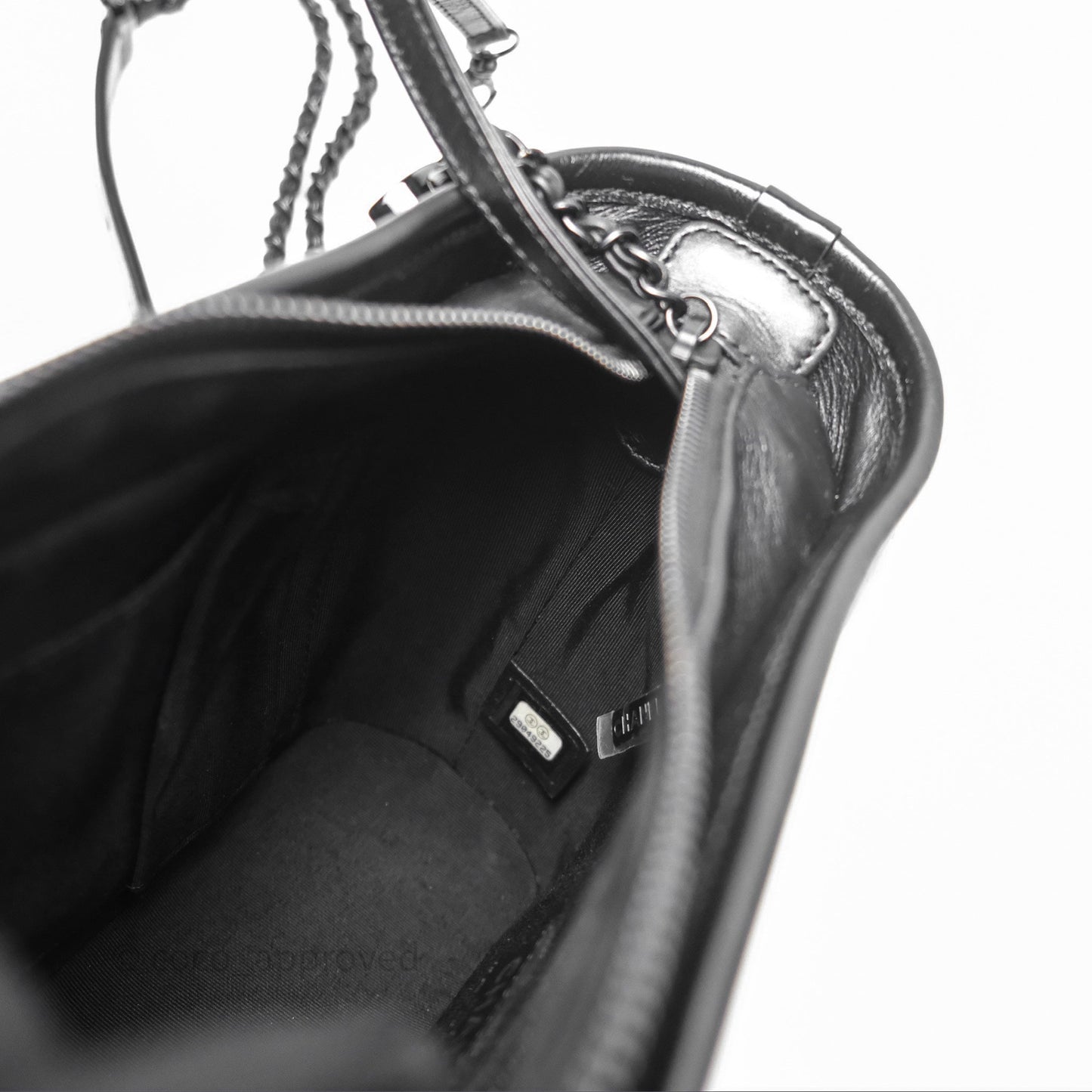Chanel Small Gabrielle Hobo Quilted So Black Aged Calfskin