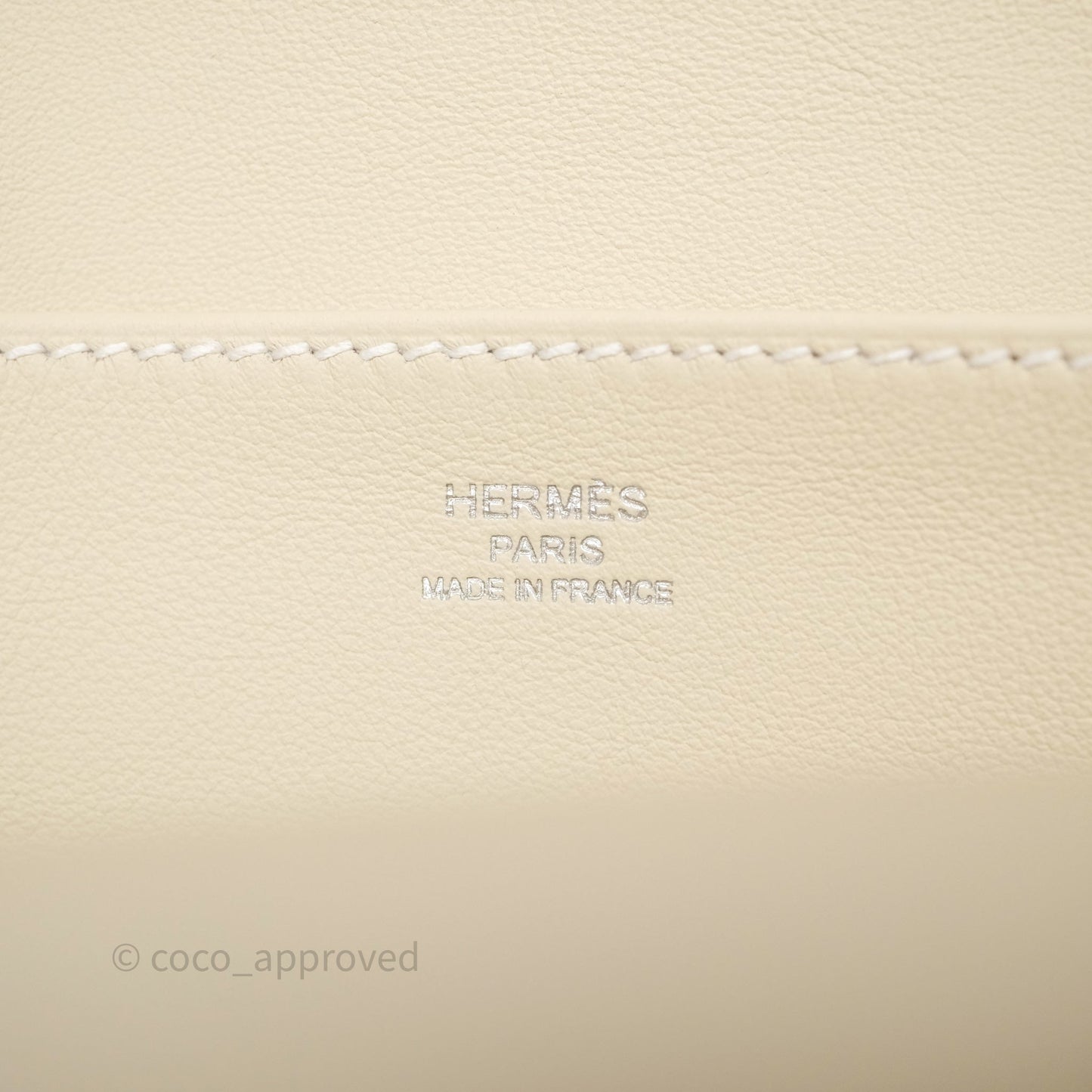 Hermès Halzan 22 Mini Craie 10 Swift Palladium Hardware