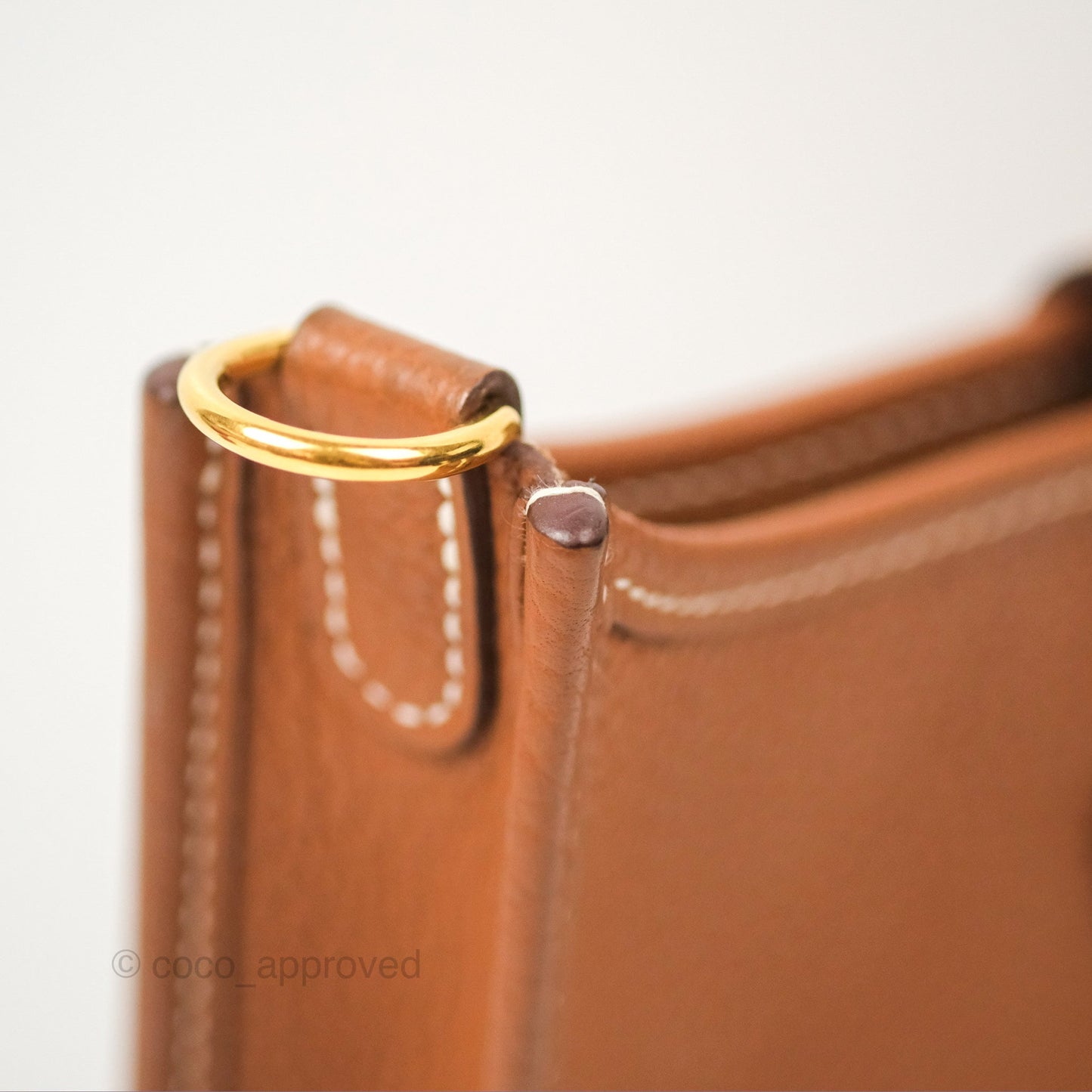 Hermès Mini Evelyne 16 Gold Clemence Gold Hardware