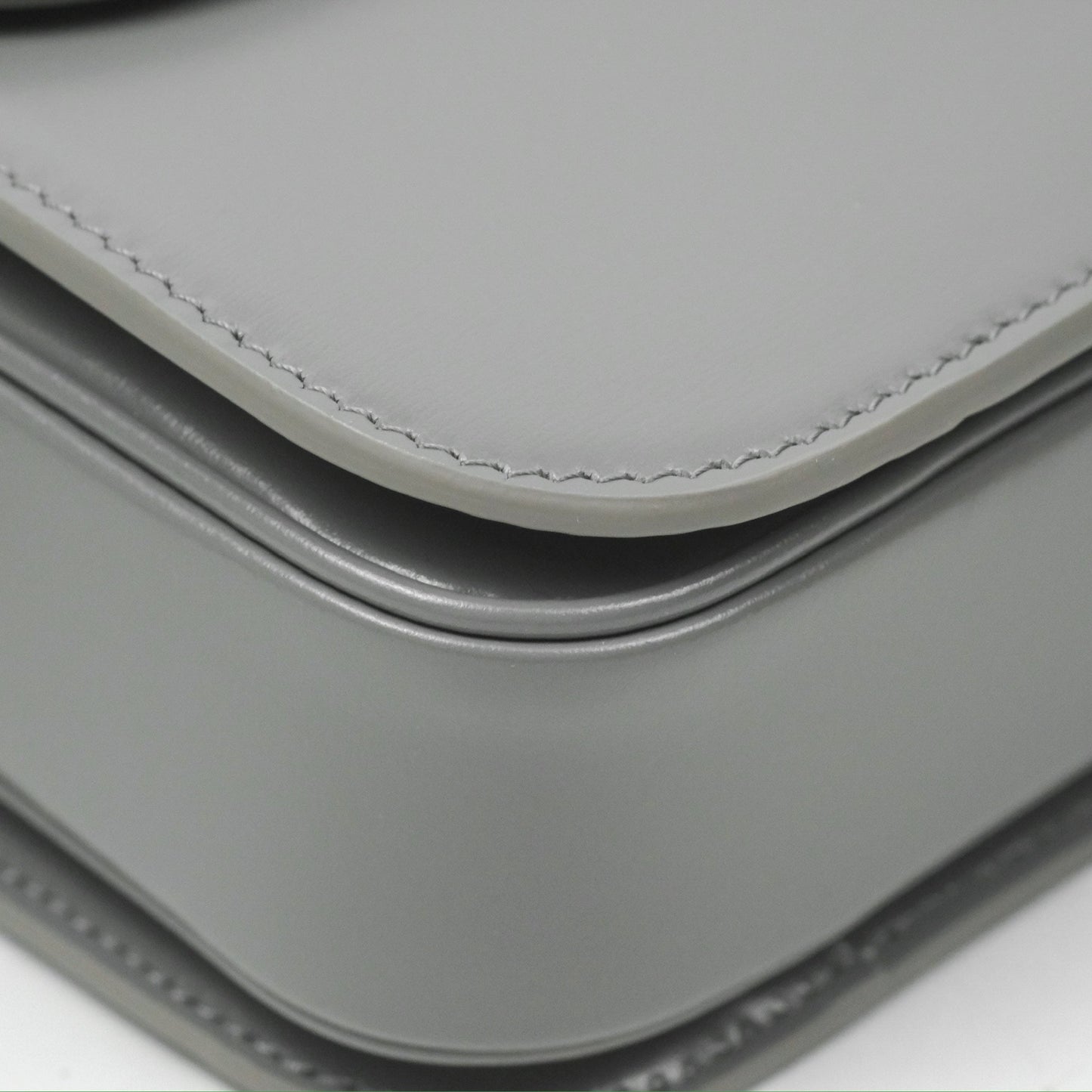 Celine Medium Triomphe Bag Zinc Shiny Calfskin