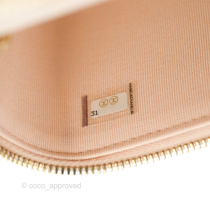 Chanel Classic Vanity with Chain Light Pink Caviar Gold Hardware