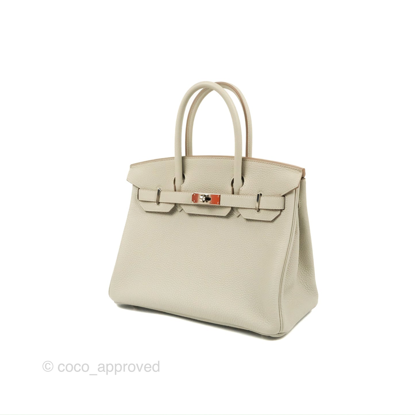 Hermes Birkin 30 Retourne Gris Perle 80 Togo Palladium Hardware