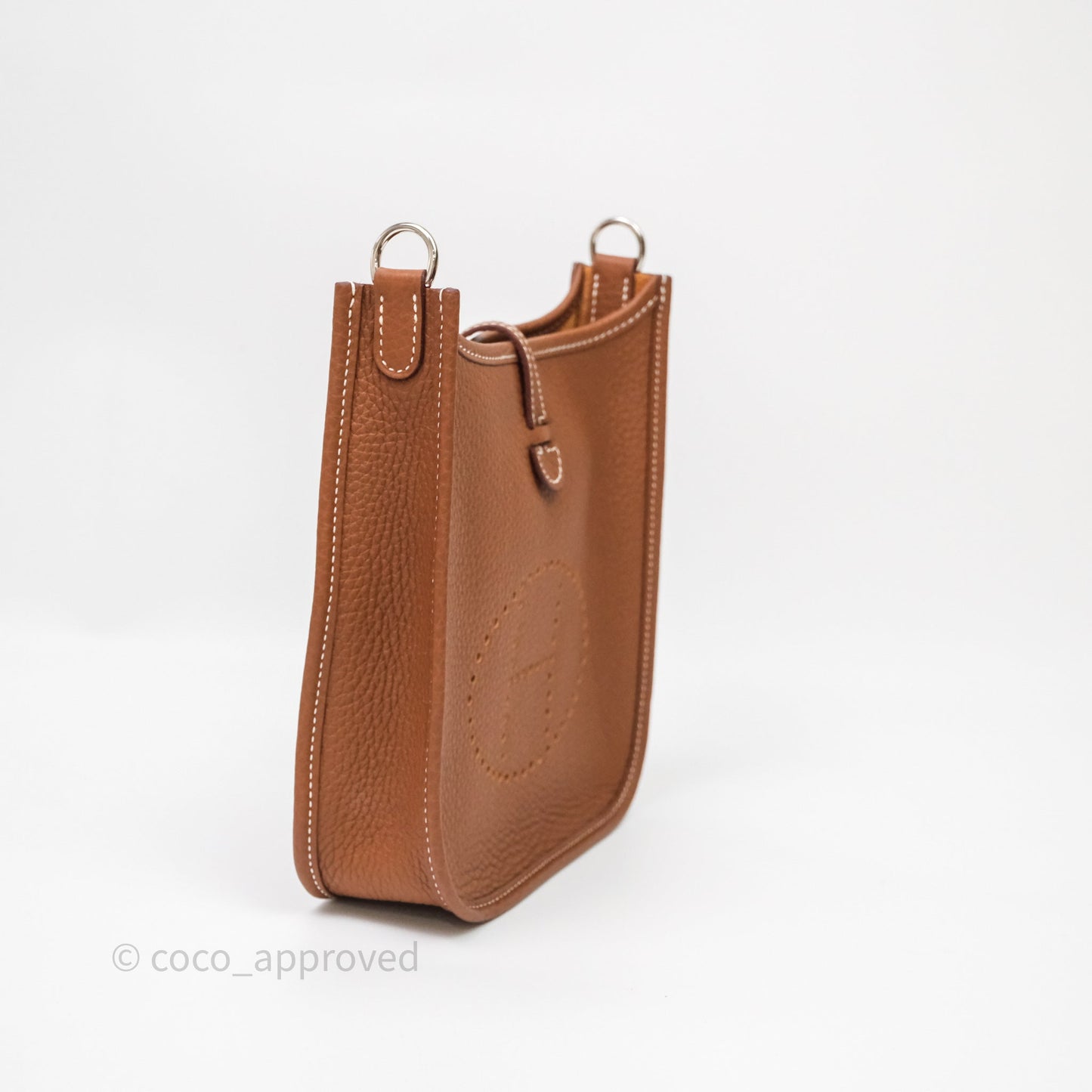 Hermès Mini Evelyne 16 Gold Clemence Gold Hardware