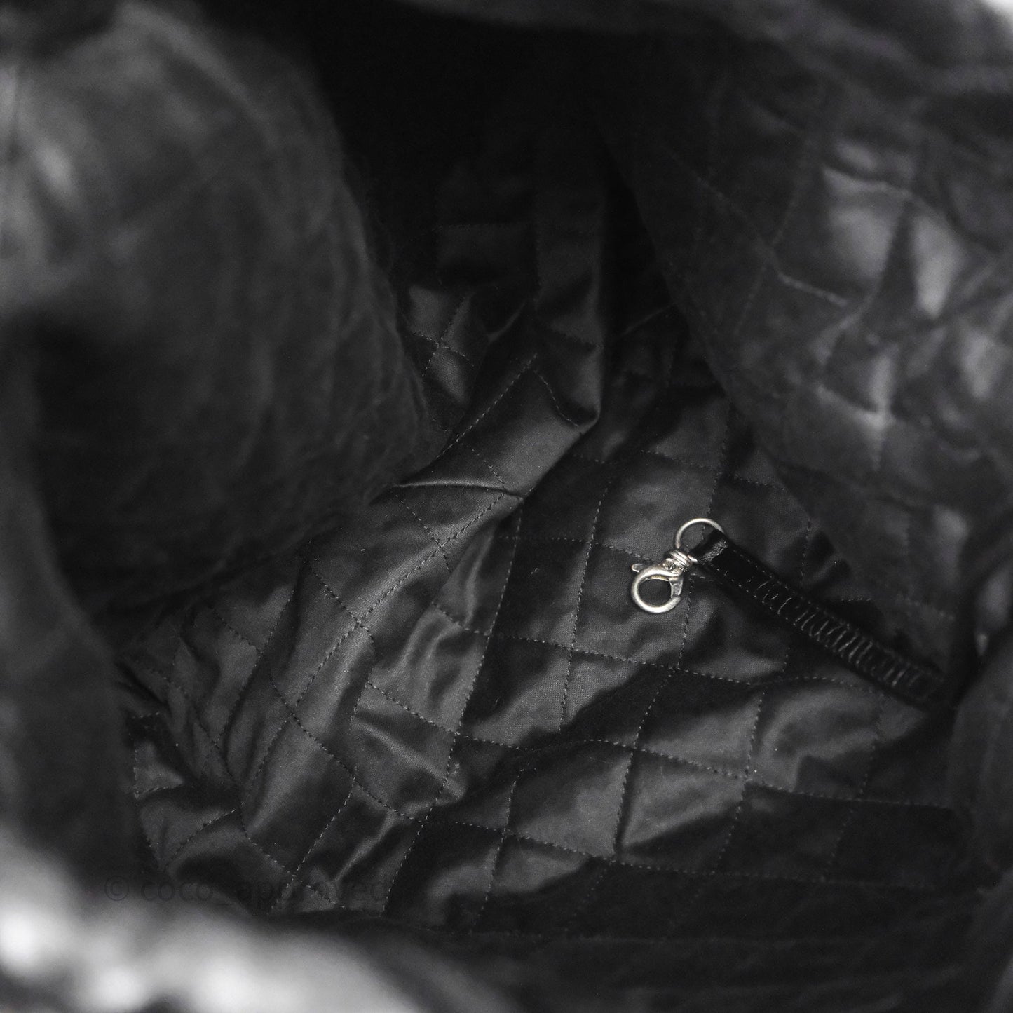 Chanel 22 Medium Calfskin Quilted Backpack Black